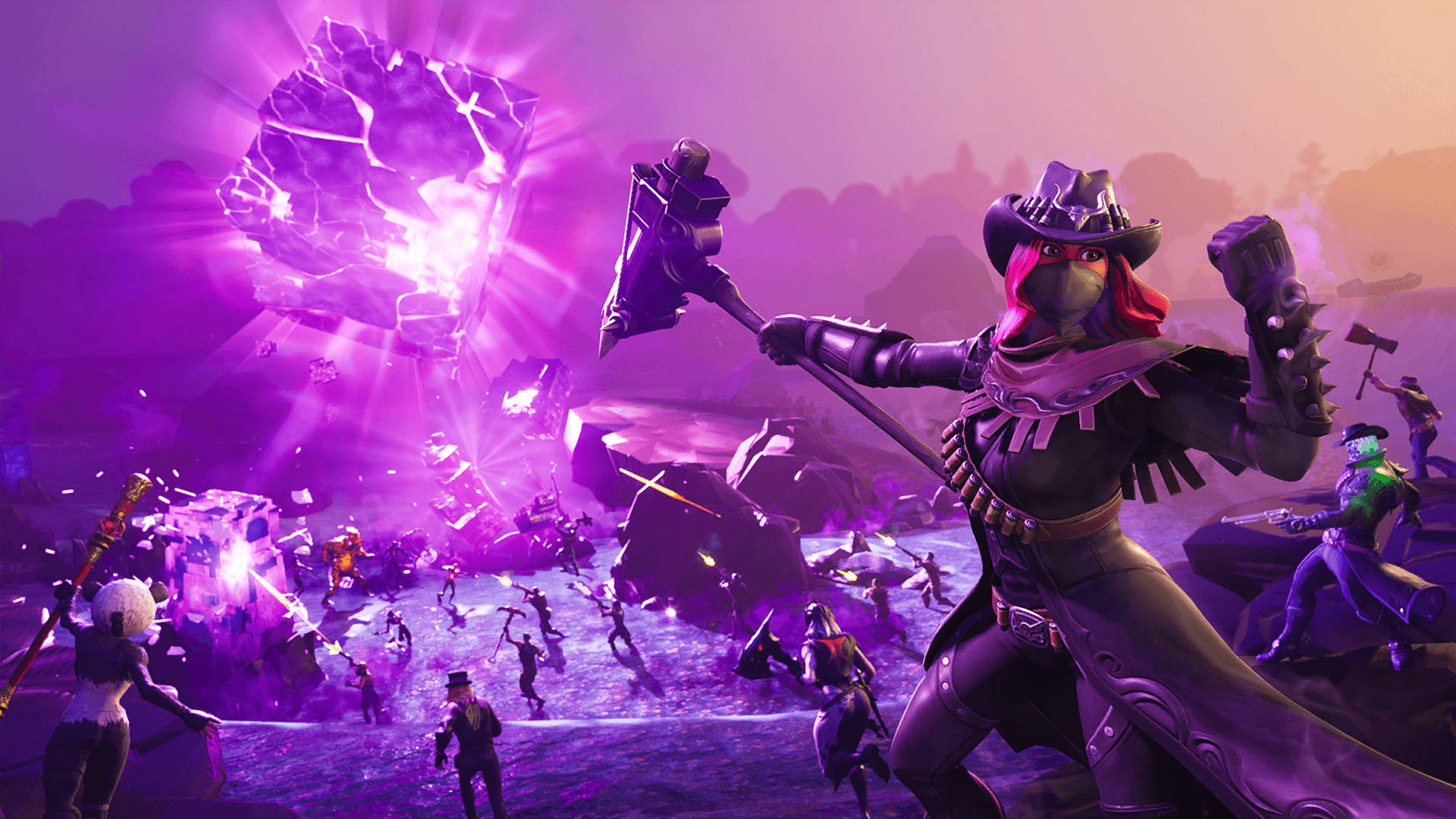 1080 Fortnite Calamity на поле боя Обои