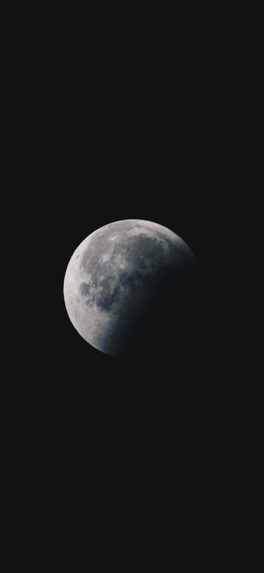 1080x2340 4K Луна в тёмной галактике Цифровое искусство Обои