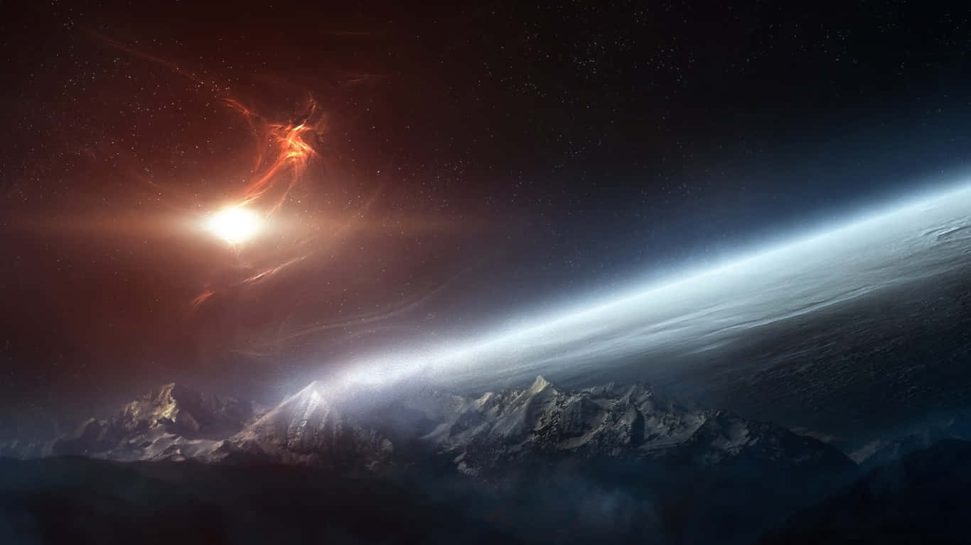 1366x768 HD Superblast для рабочего стола Обои