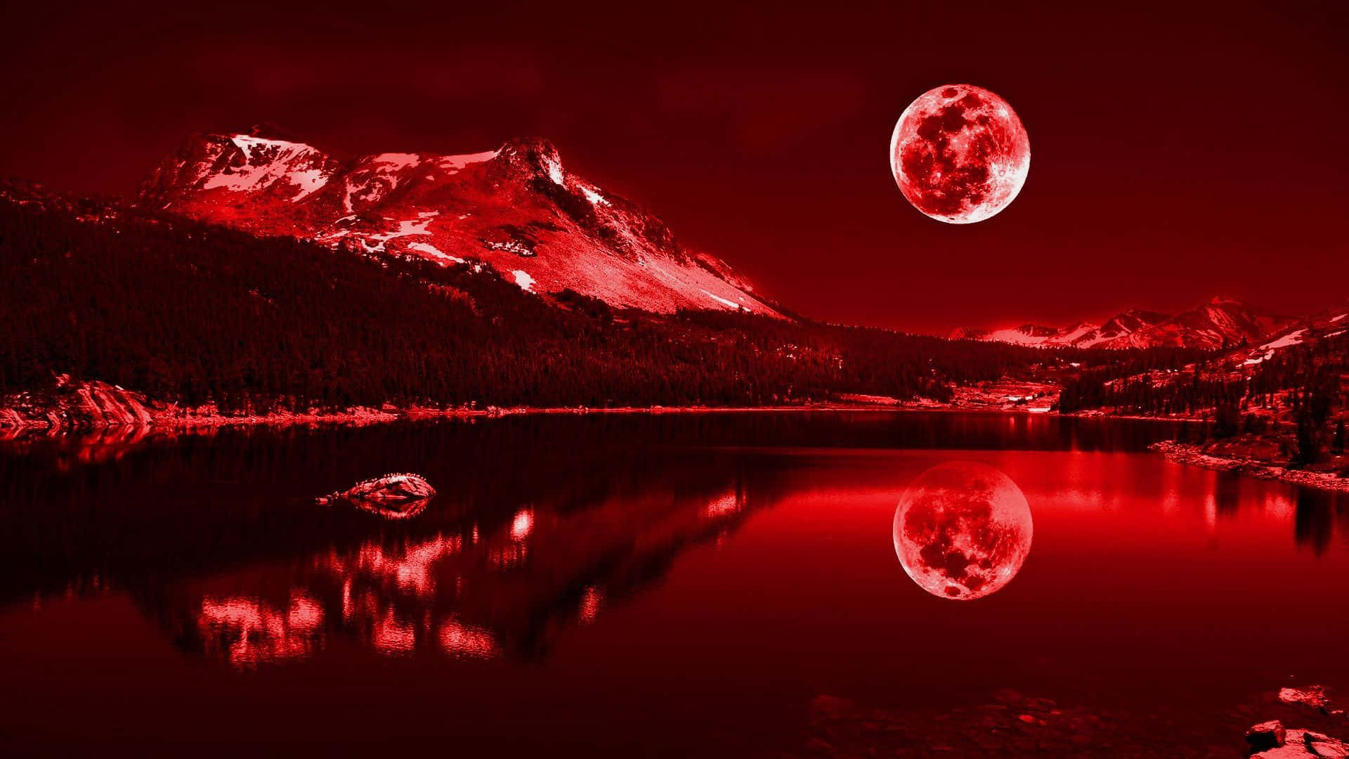 Красные обои 1920x1080 Обои
