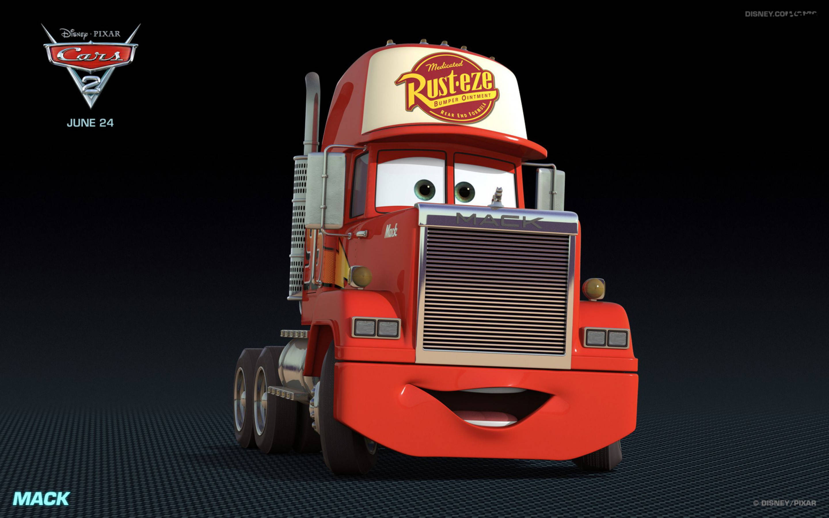 Мак из мультфильма «Тачки 2» от Disney Pixar Обои