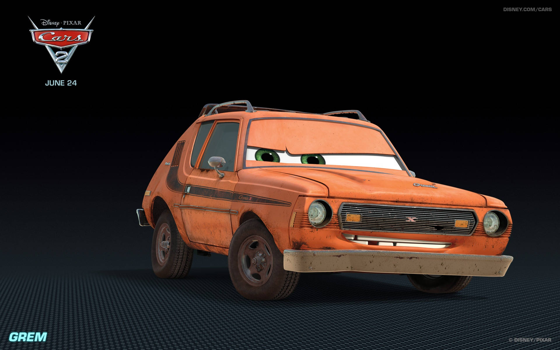 Грем из мультфильма «Тачки 2» от Disney Pixar Обои