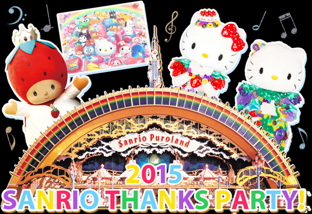 2015 Sanrio Thanks Party в Puroland Обои