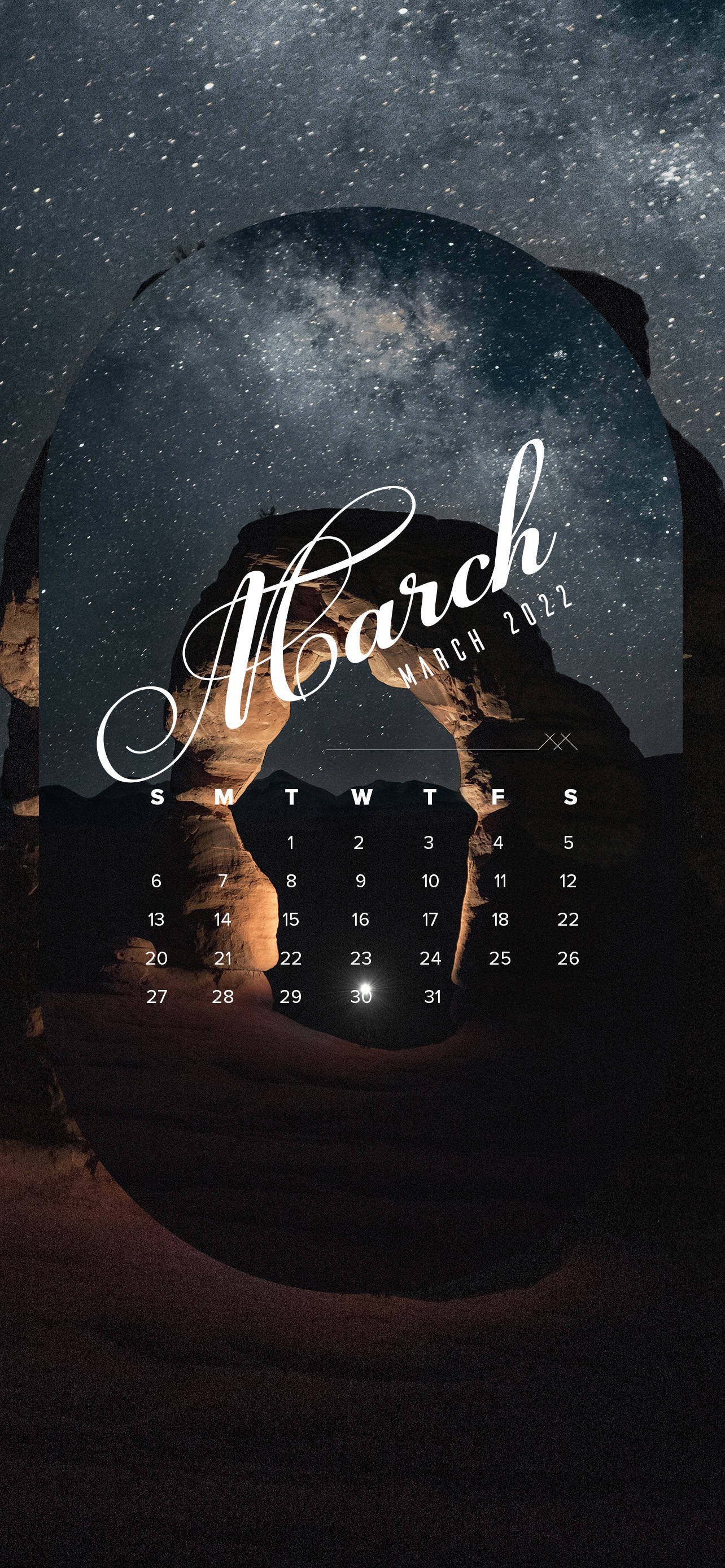 Звездный Календарь Март 2022 Обои