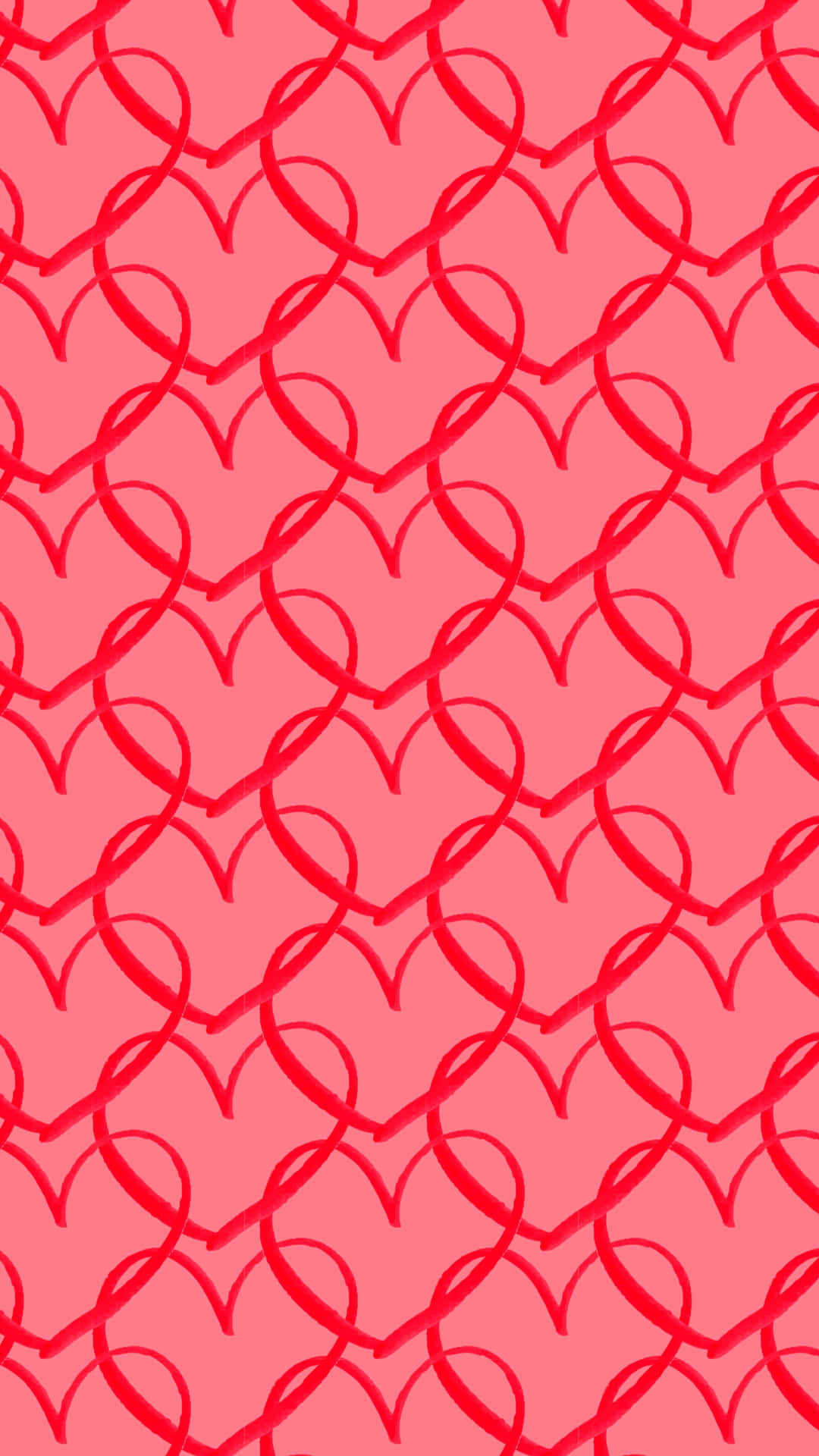 Фон с сердечками 2160 x 3840 Обои