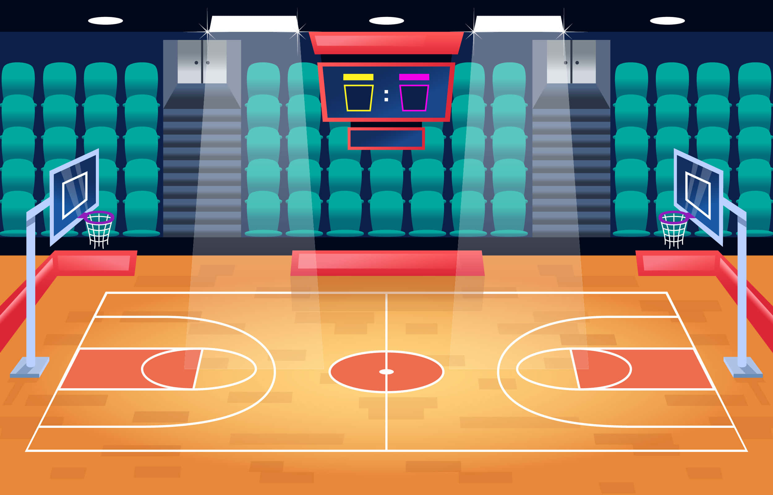 2d изображения баскетбольной площадки Обои
