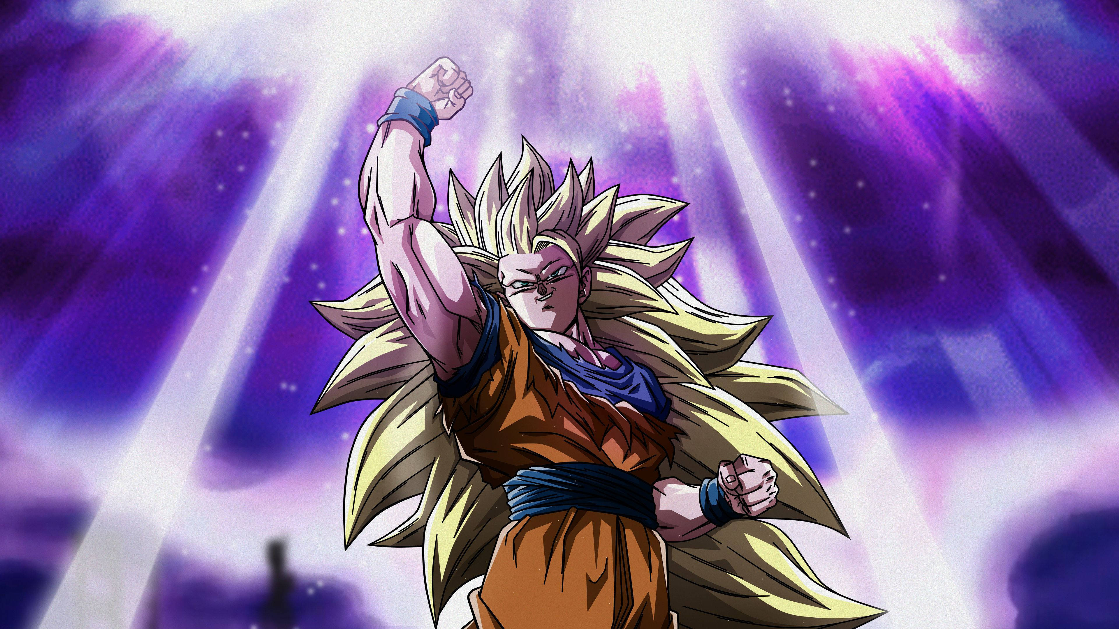 Супер Сайян 3 Гоку DBZ 4K Обои