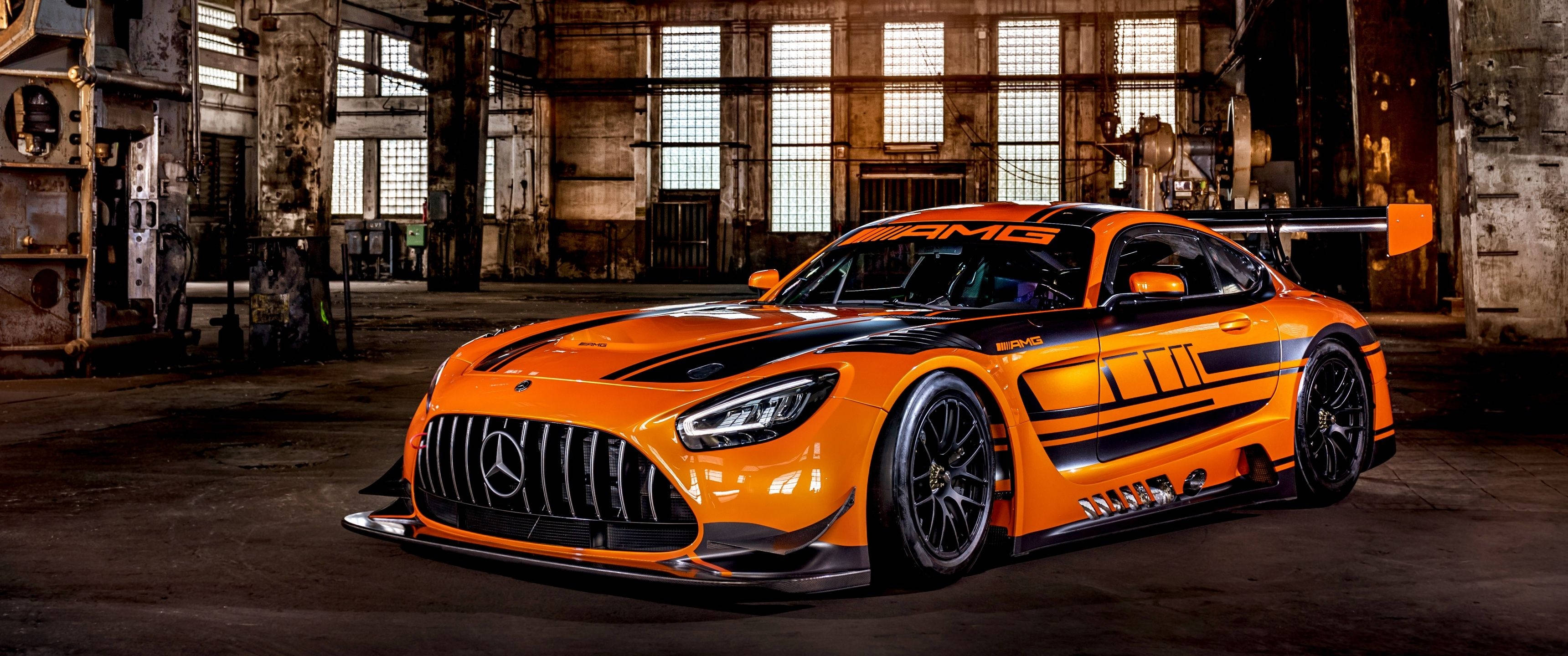 3440x1440 Автомобиль Mercedes-AMG GT3 Обои