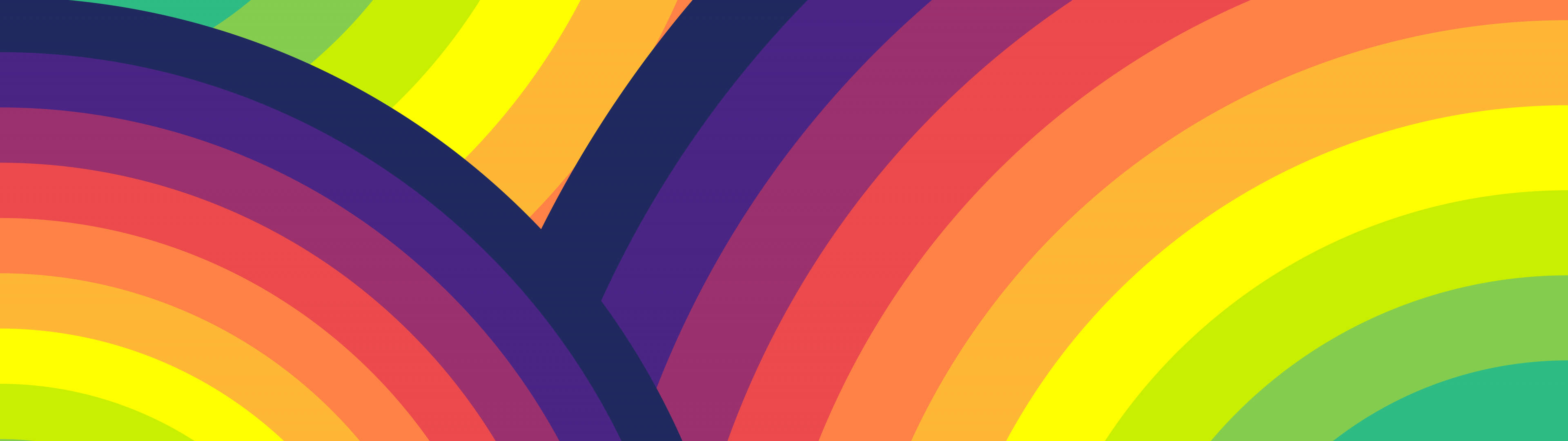 3840x1080 4K Радуга Обои