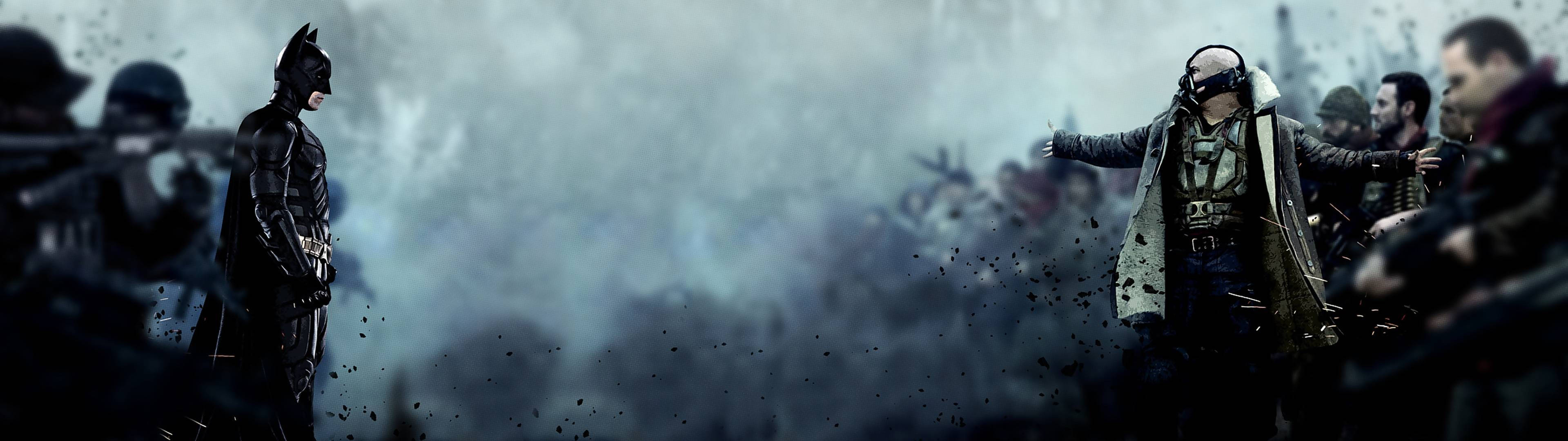 3840x1080 HD Двойной монитор Бэтмен Обои