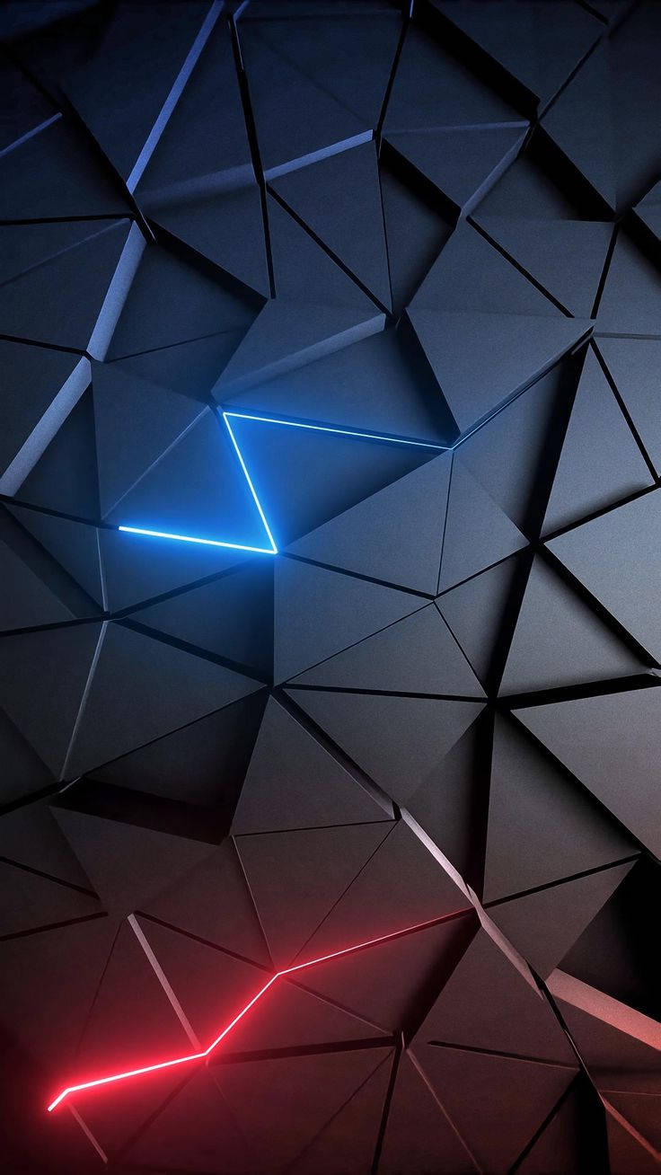 Мужской телефон 3D треугольный узор Обои