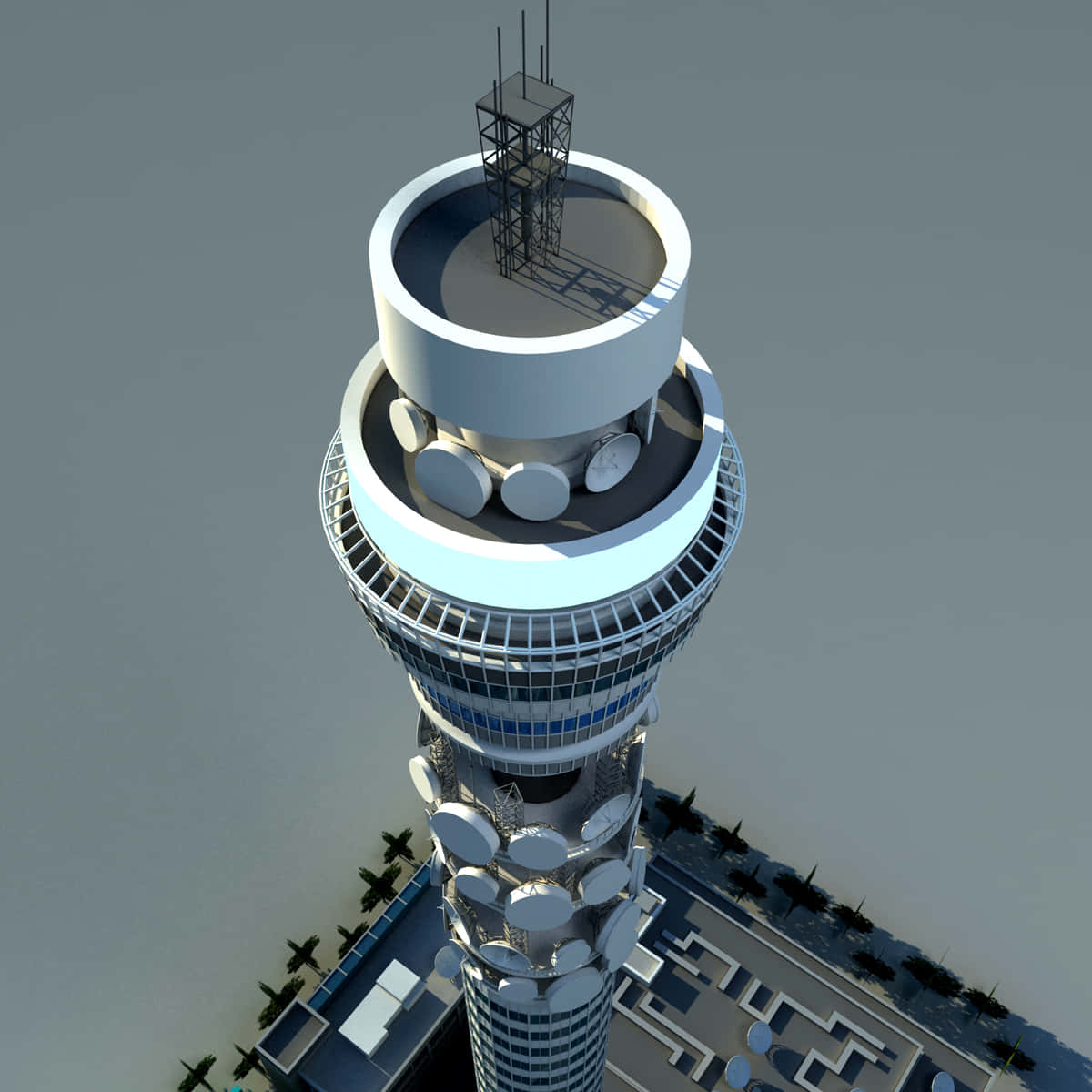 3D-модель башни BT Tower Обои
