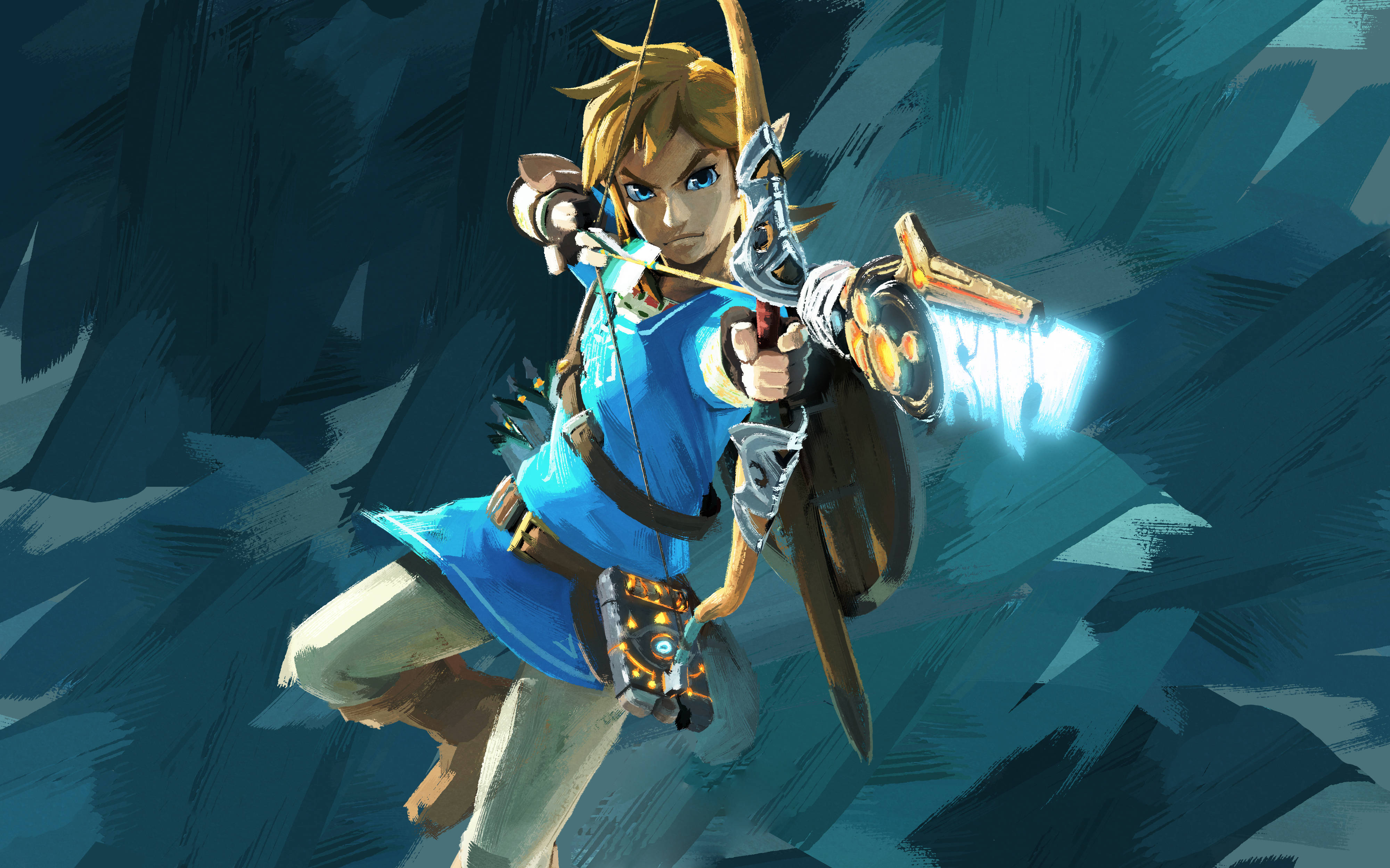 4K игровой телефон Линк Breath of the Wild Обои