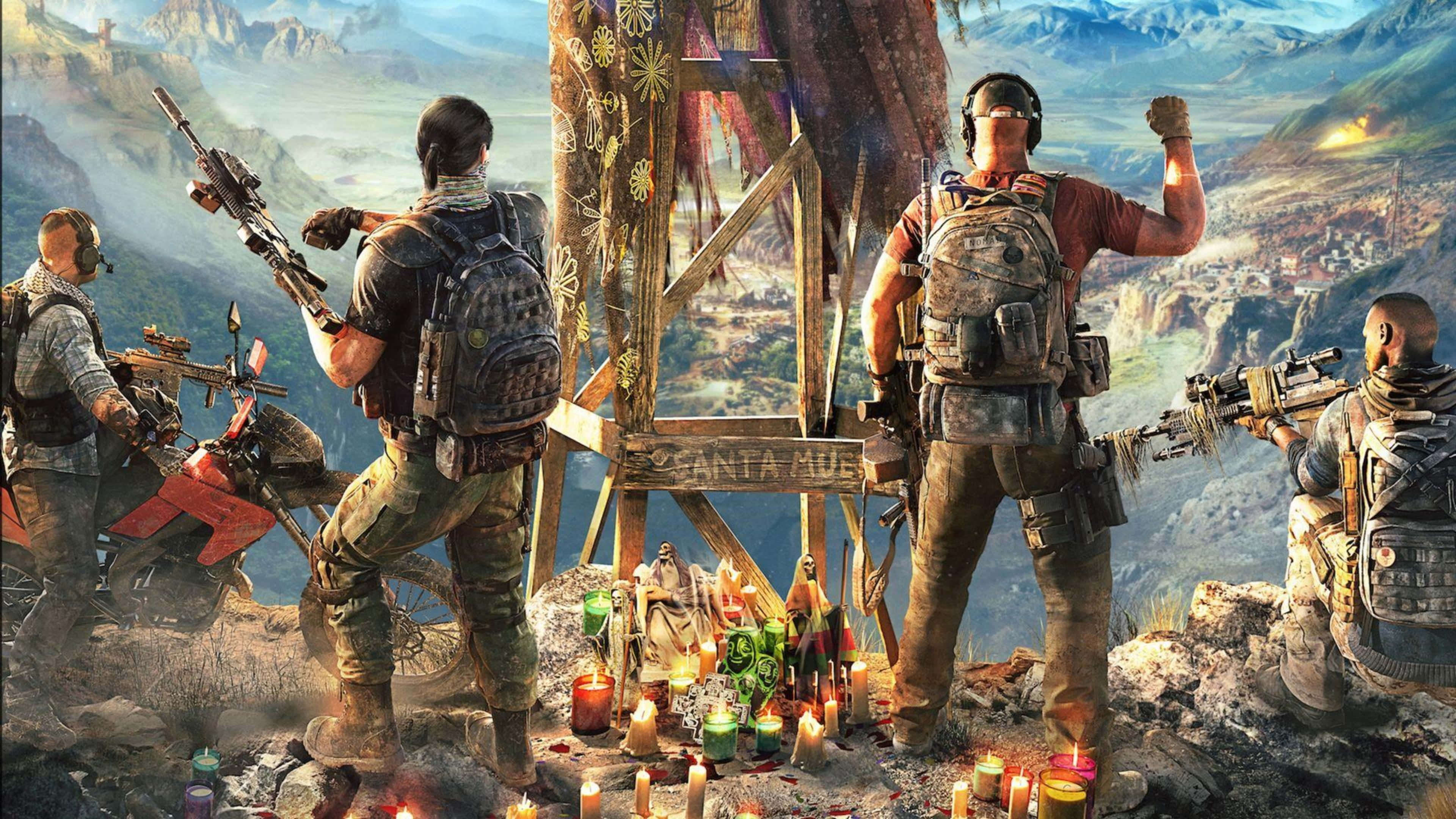 4K Ghost Recon Wildlands Видеоигра Сцены Картинки Обои