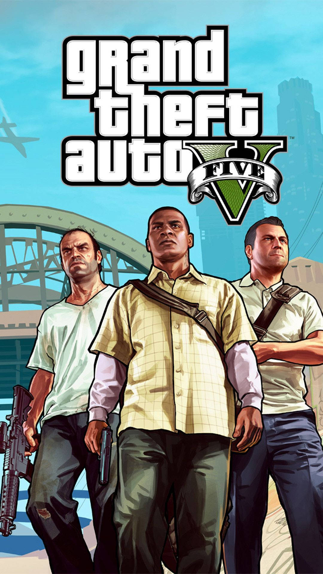 4K GTA 5 Тревор Франклин Майкл Фон Обои