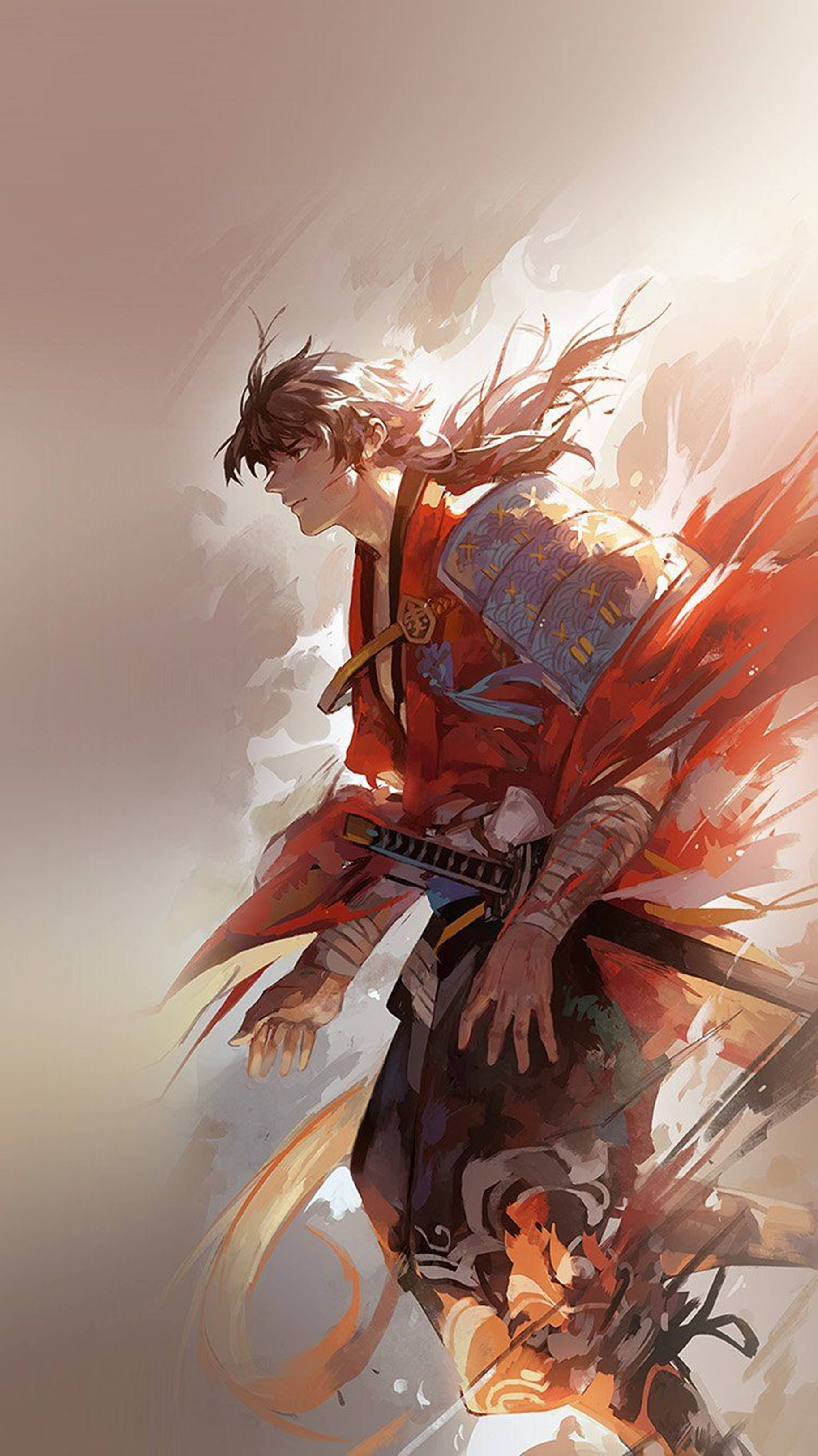 4K Аниме iPhone Touken Ranbu Yoshiyuki Обои