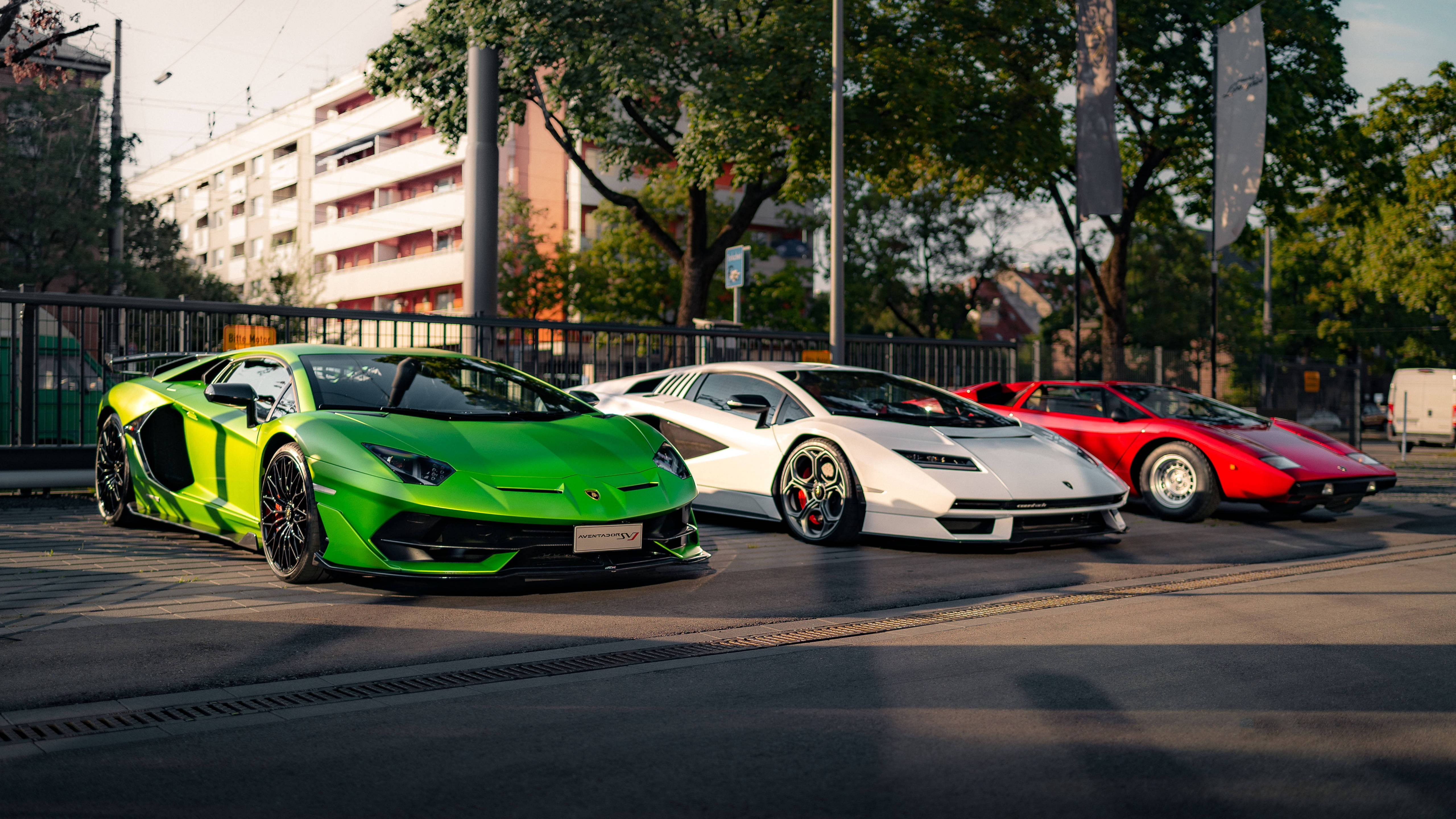 4K Обои для ноутбука с Lamborghini Aventador Обои