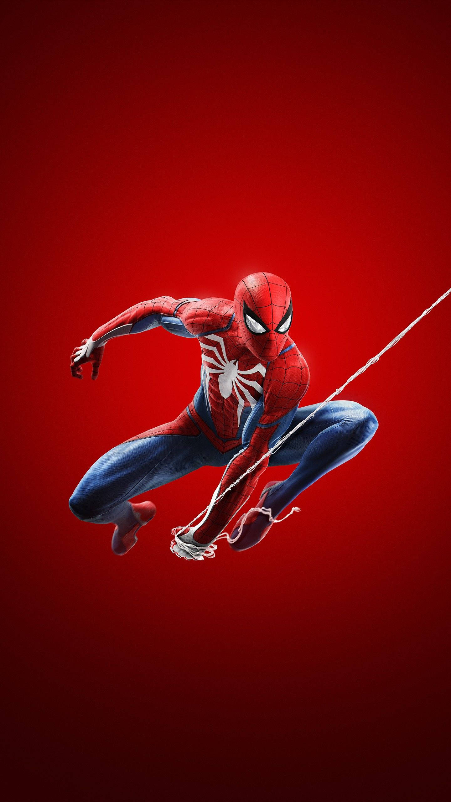 Красный Человек-паук раскачивается 4K Marvel iPhone Обои