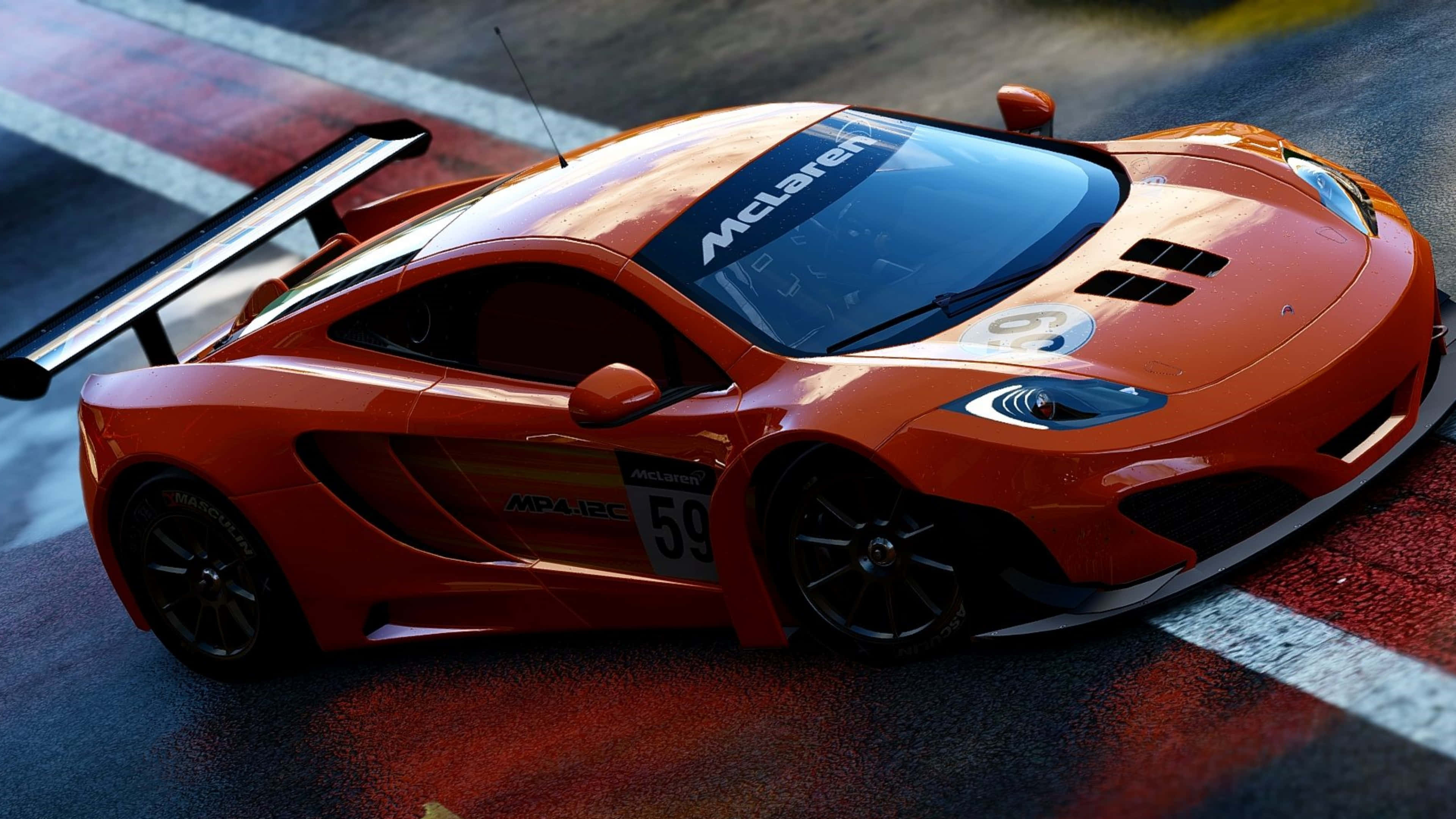 4K Project Cars Медный McLaren 12C фон Обои