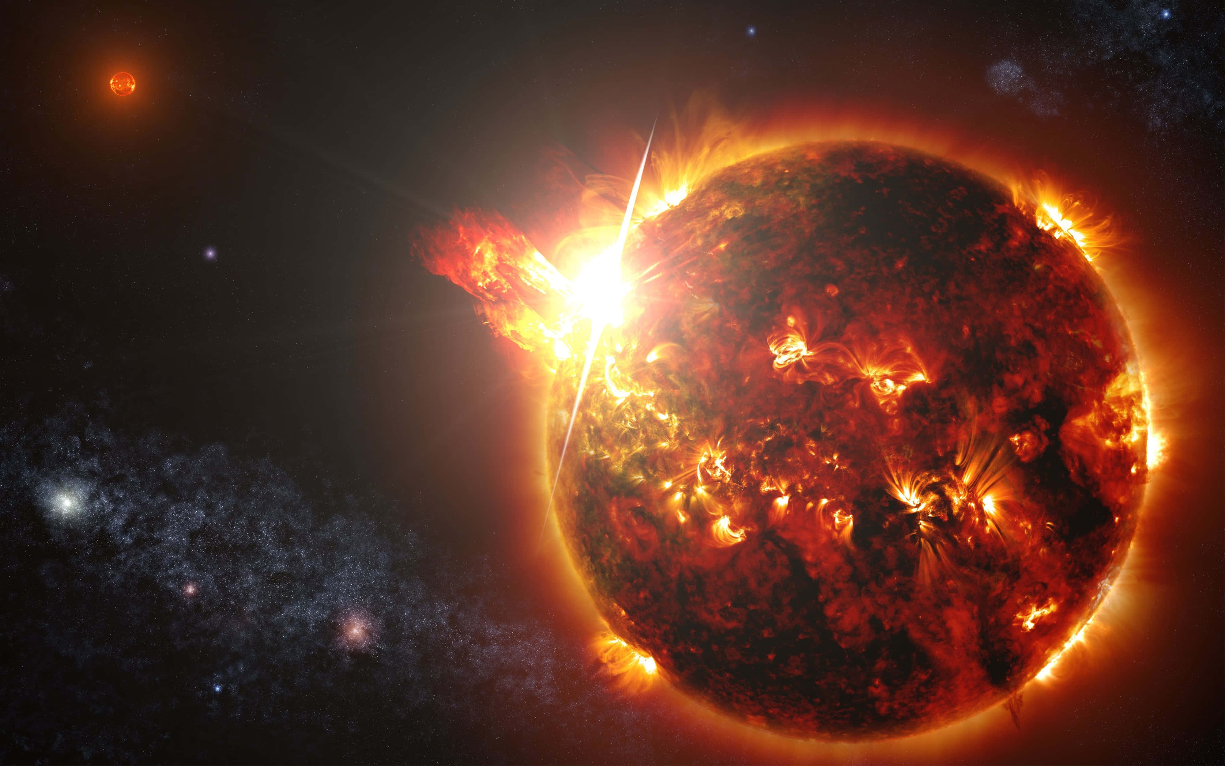 4K Вселенная Корональный выброс массы Обои