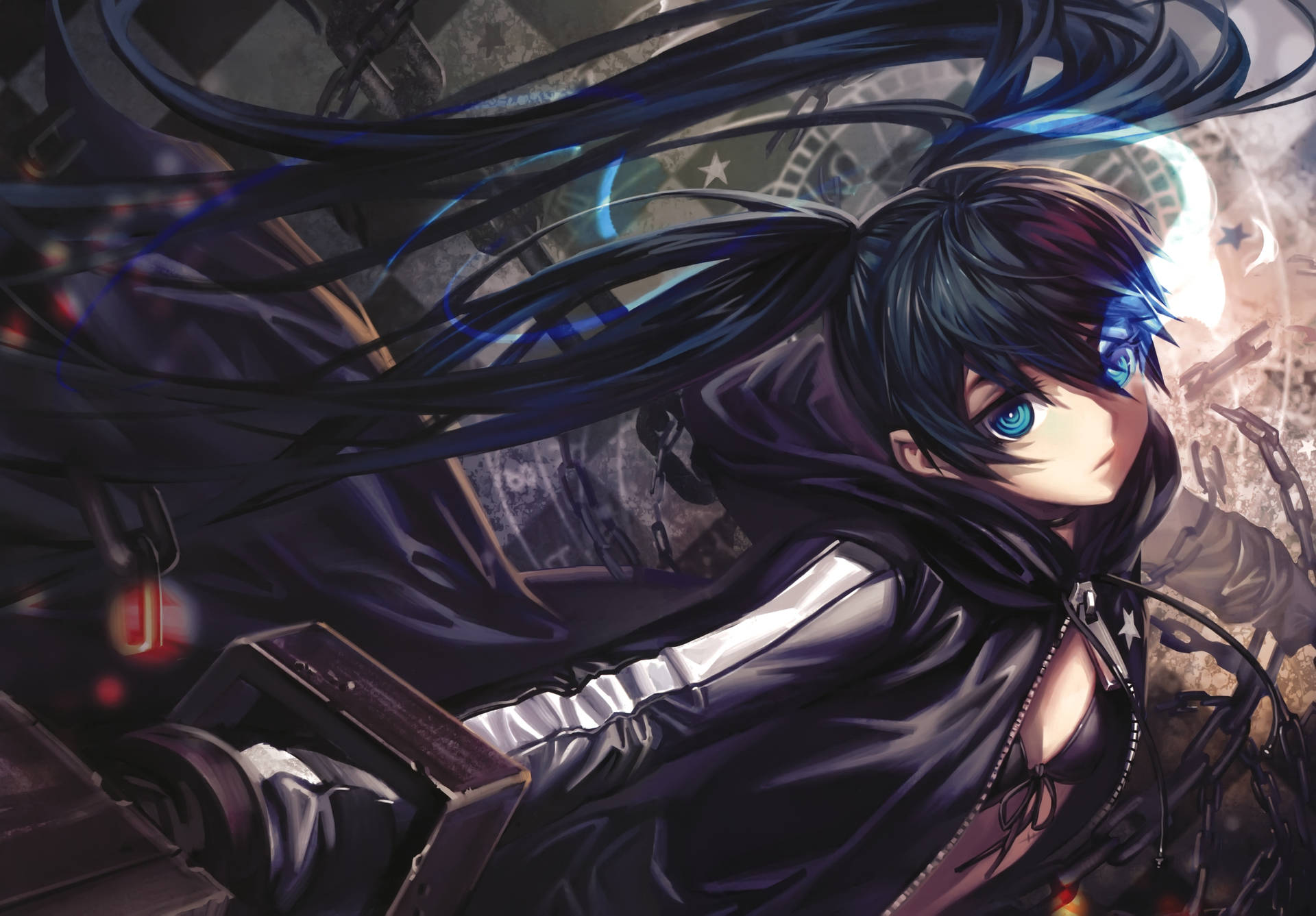 4K Аниме Black Rock Shooter Обои