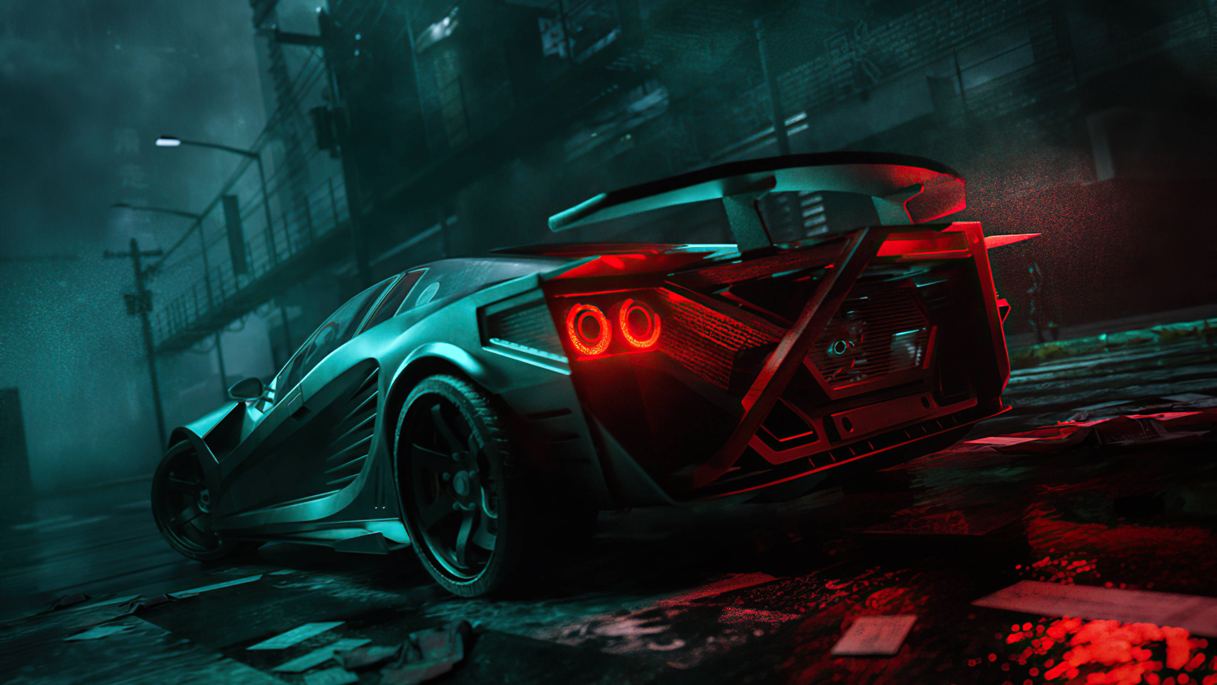 4K Гоночный автомобиль для ноутбука Обои