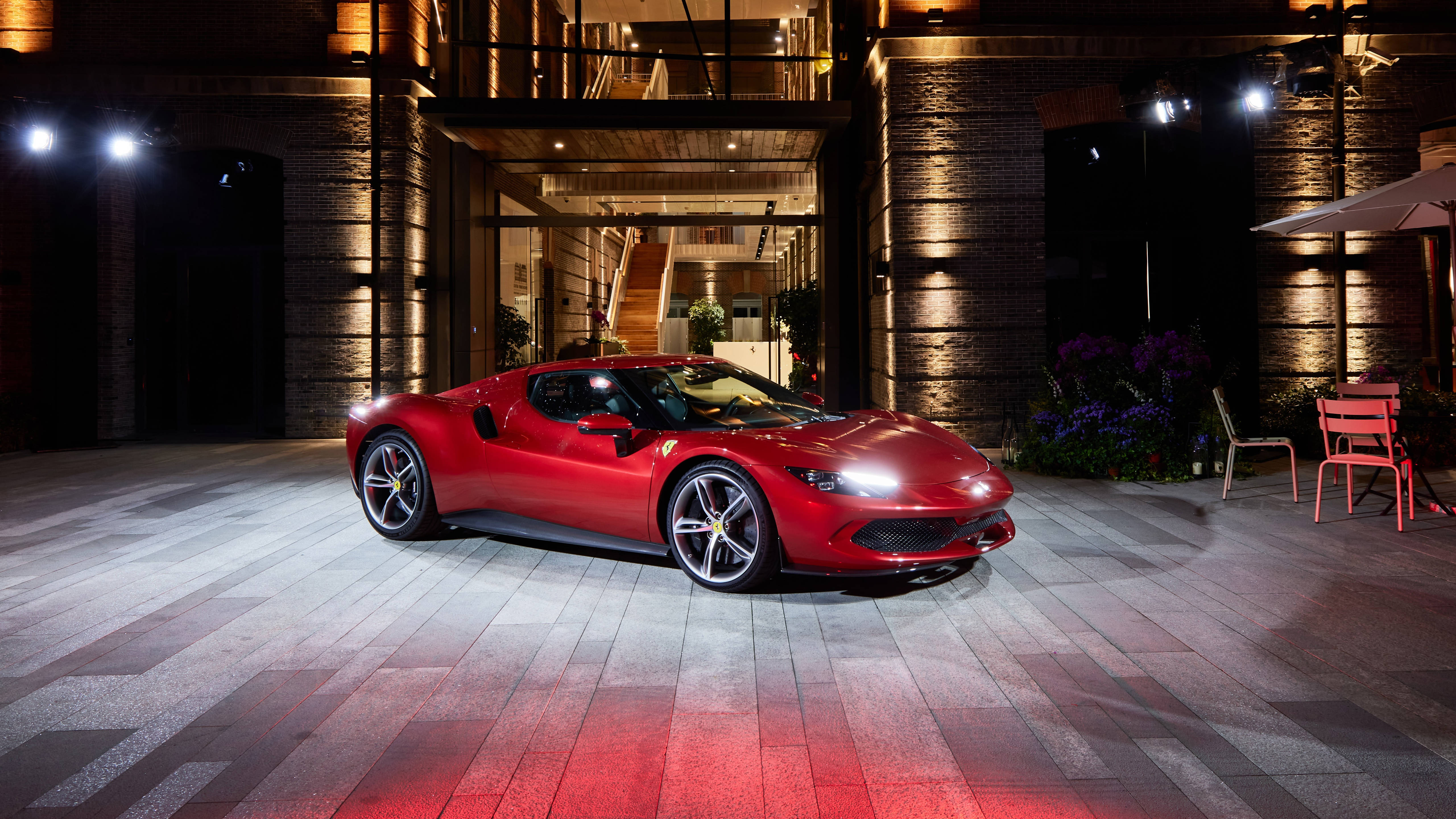 4K Ноутбук Автомобиль Ferrari GTB Обои