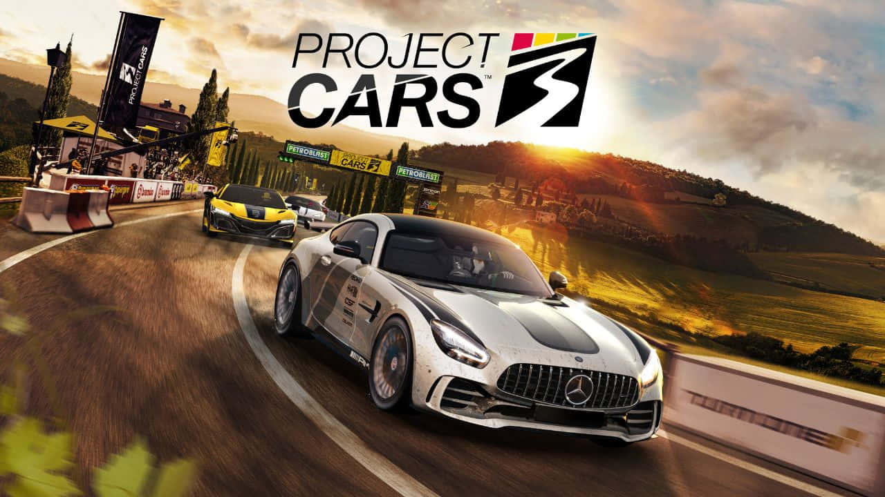 Серый автомобиль 720p фон Project Cars Обои