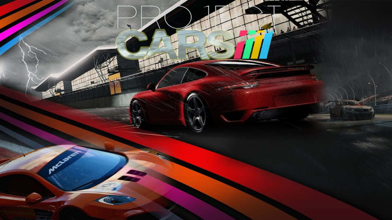 С линиями 720p фон Project Cars Обои