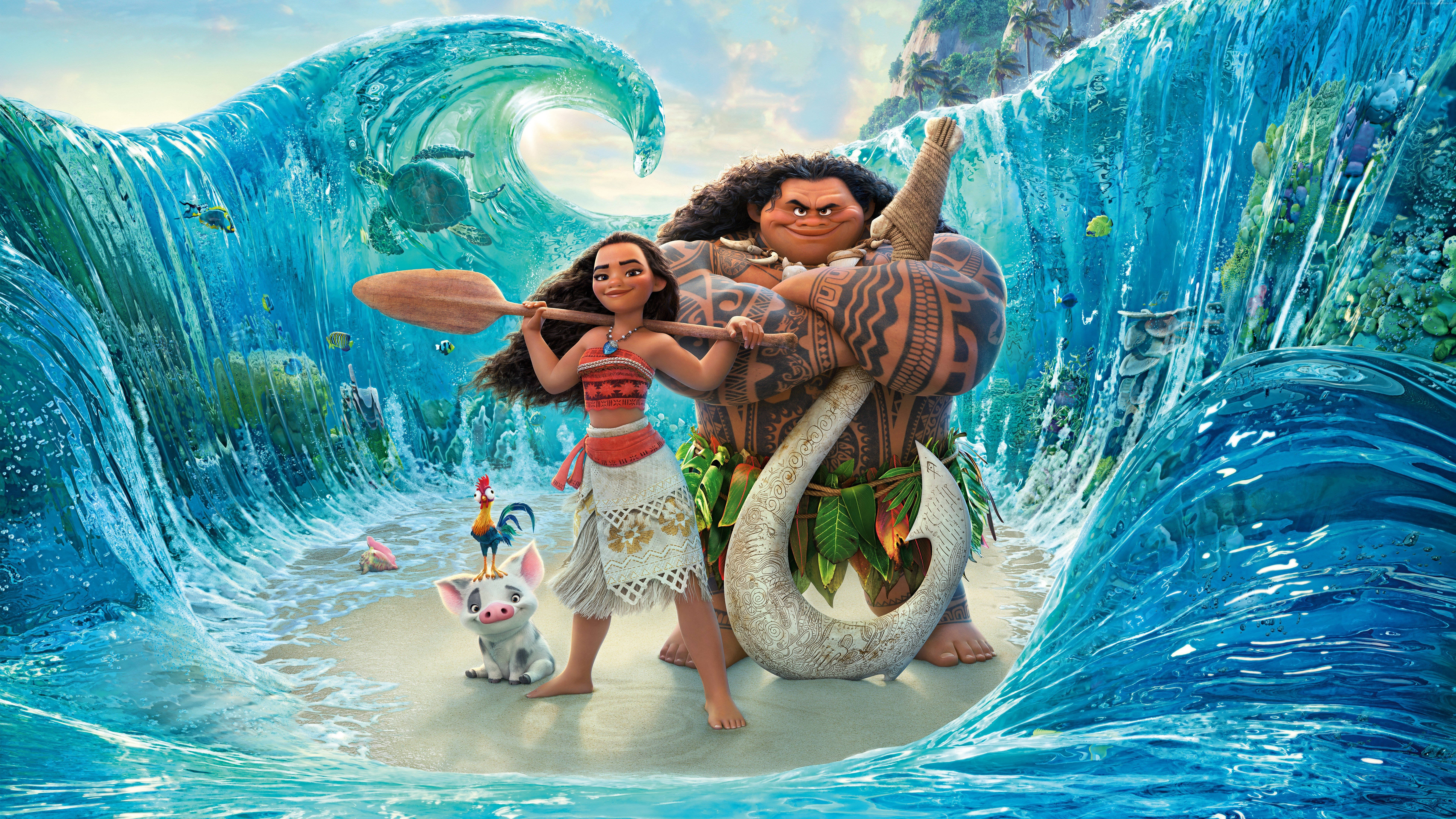 8K 7680x4320 Ultra HD разрешение для рабочего стола Moana Обои