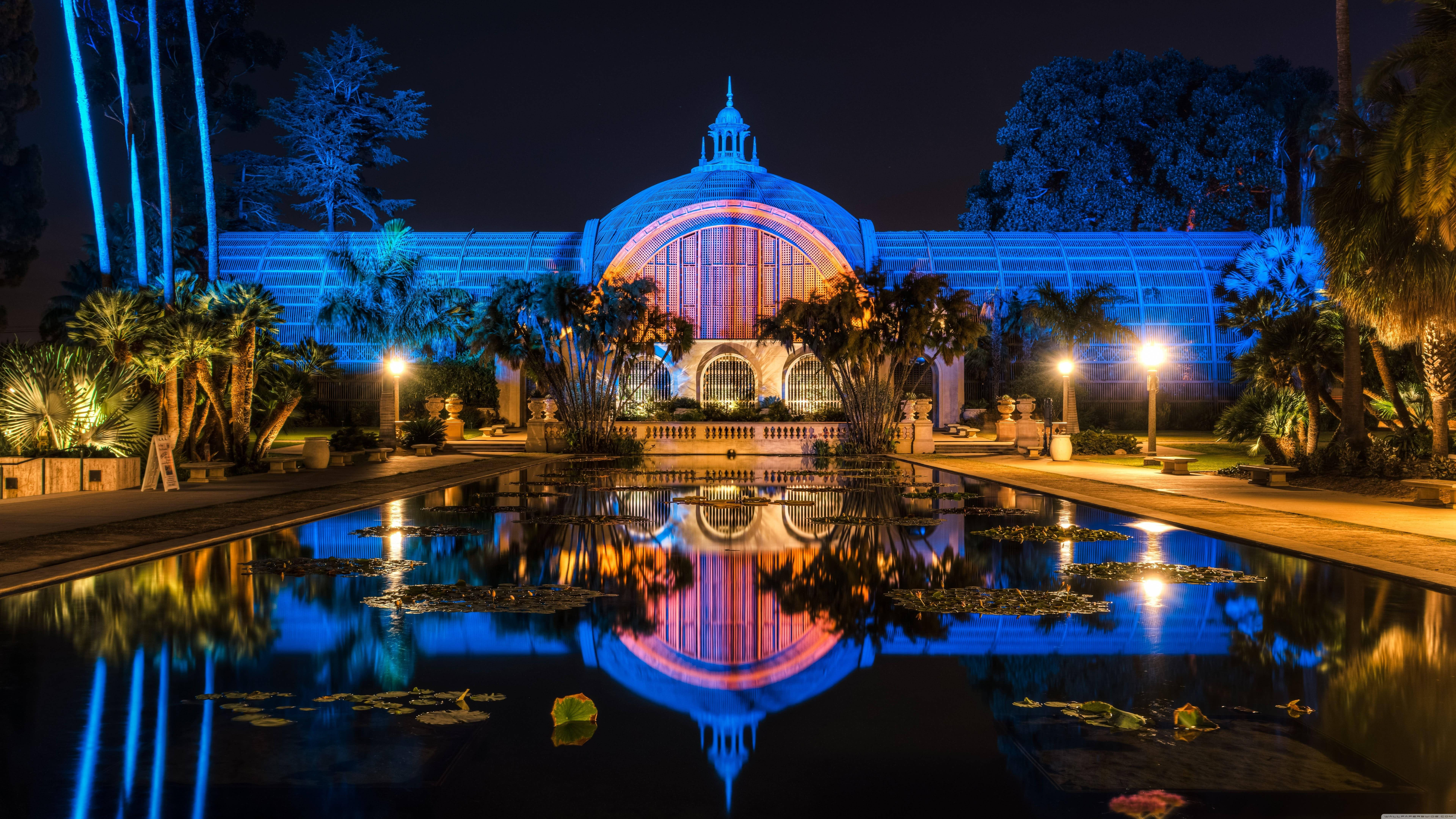 8K 7680x4320 Ultra HD разрешение для рабочего стола Balboa Park Обои
