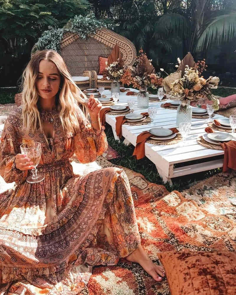 Выглядите максималистично и стильно с модой Aesthetic Boho Обои
