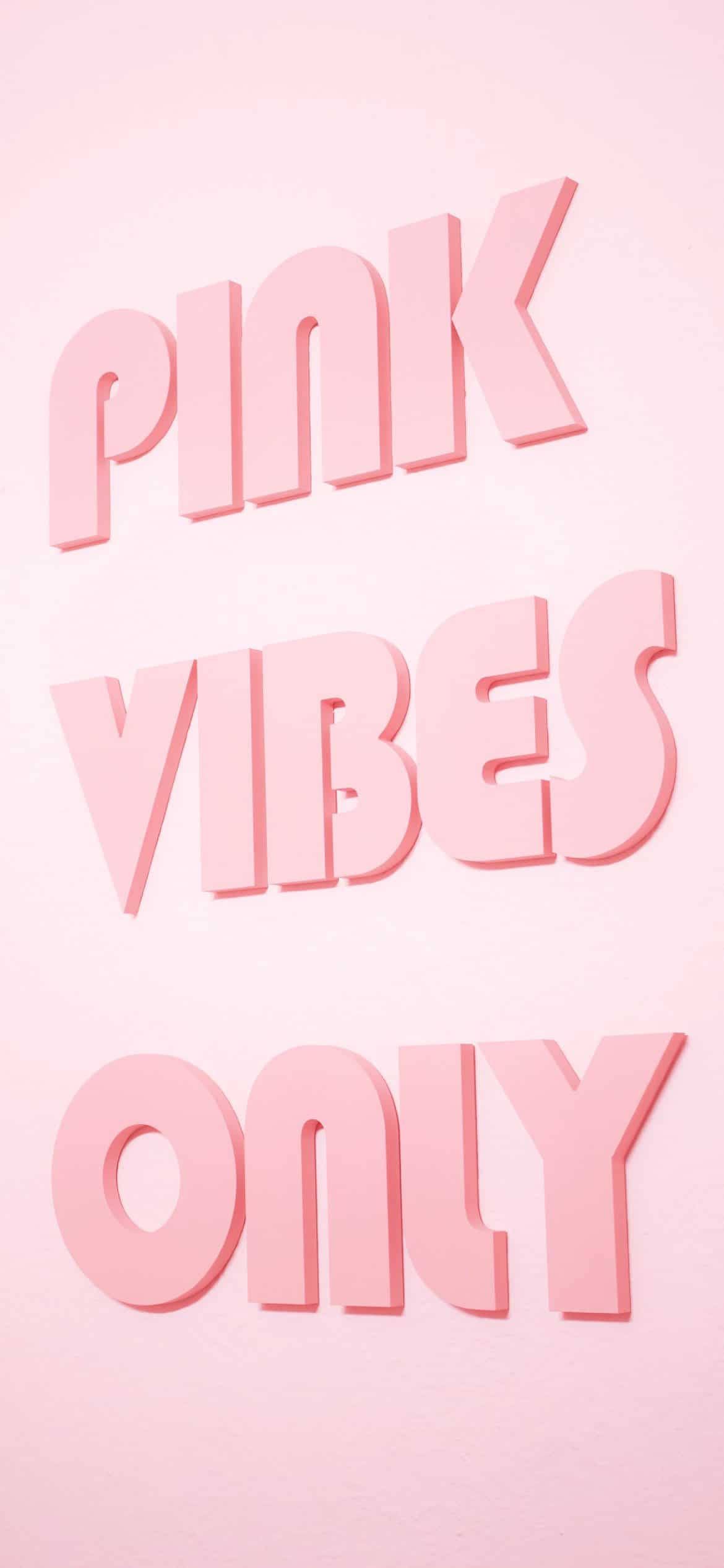 Aesthetic Girly Pink Vibes Only Обои