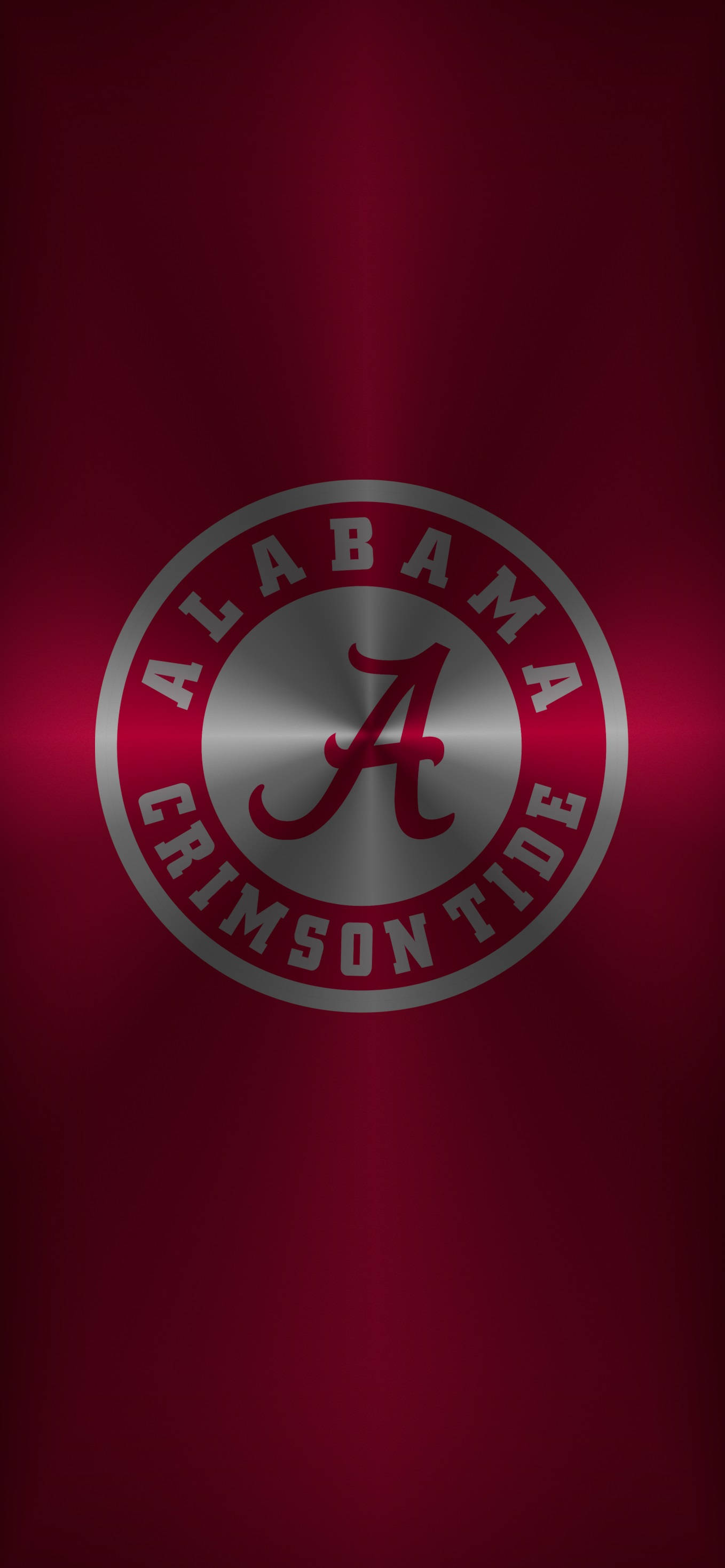 Металлический логотип Alabama Crimson Tide Обои