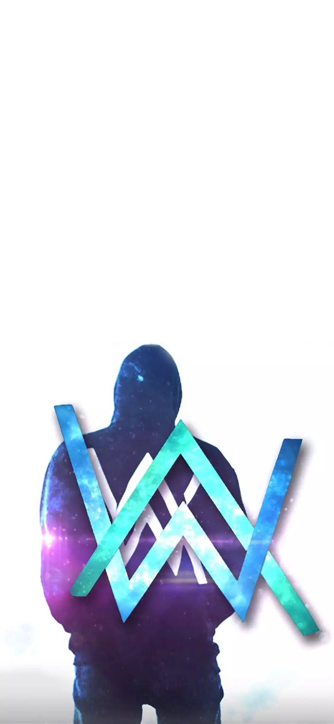 Синий логотип Alan Walker Обои