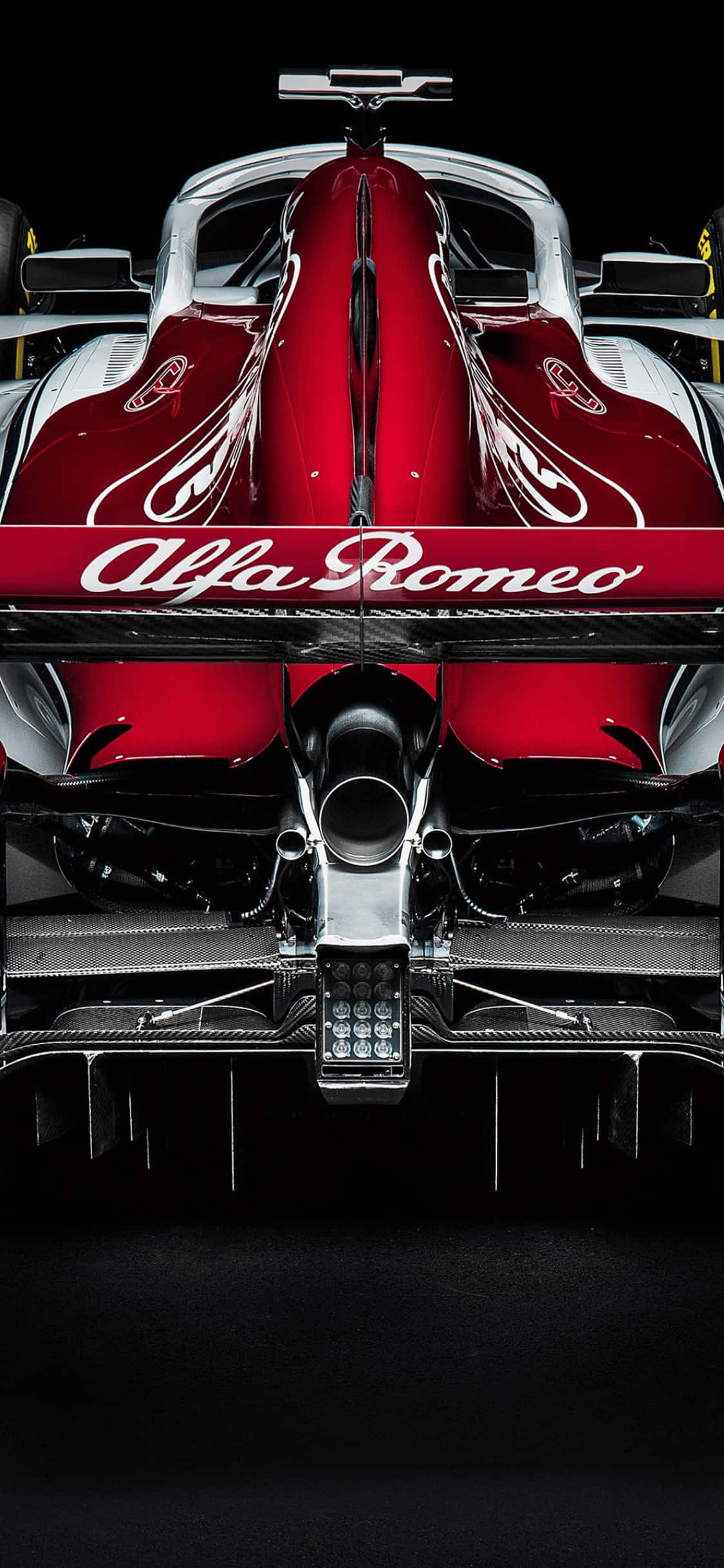 Alfa Romeo iPhone Xs F1 2018 фон Обои