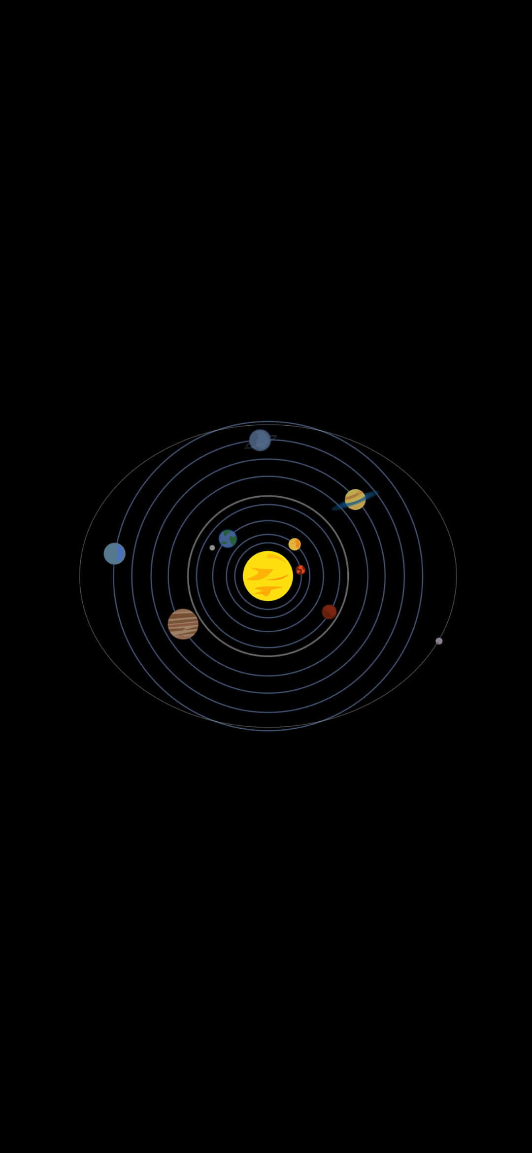 Яркий вид галактики на AMOLED-дисплее Обои