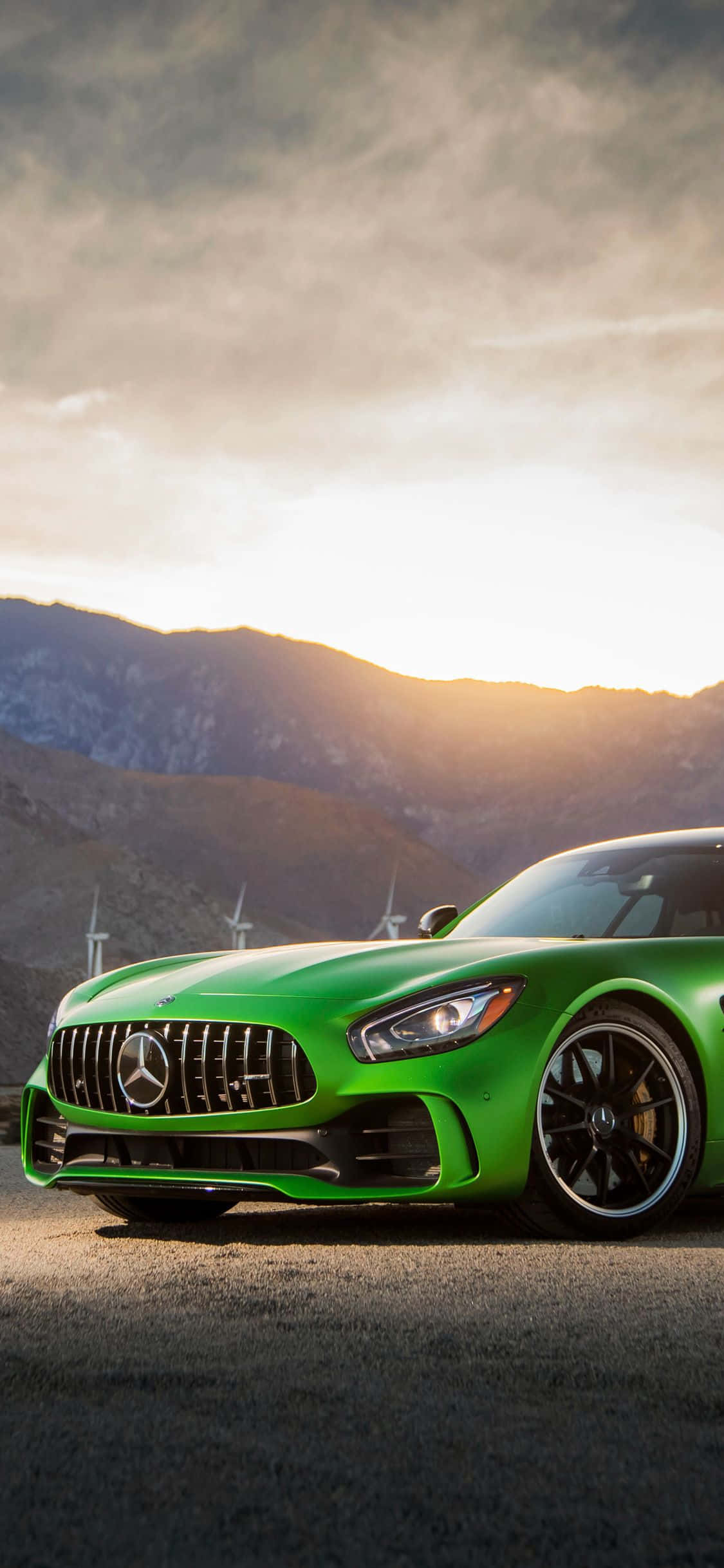 Android Amg Gt-r Зеленый Восход Фон Обои