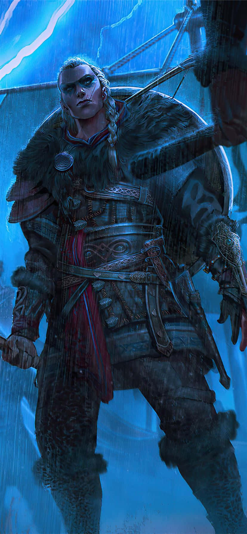 Android Assassin's Creed Valhalla фон стоя Обои