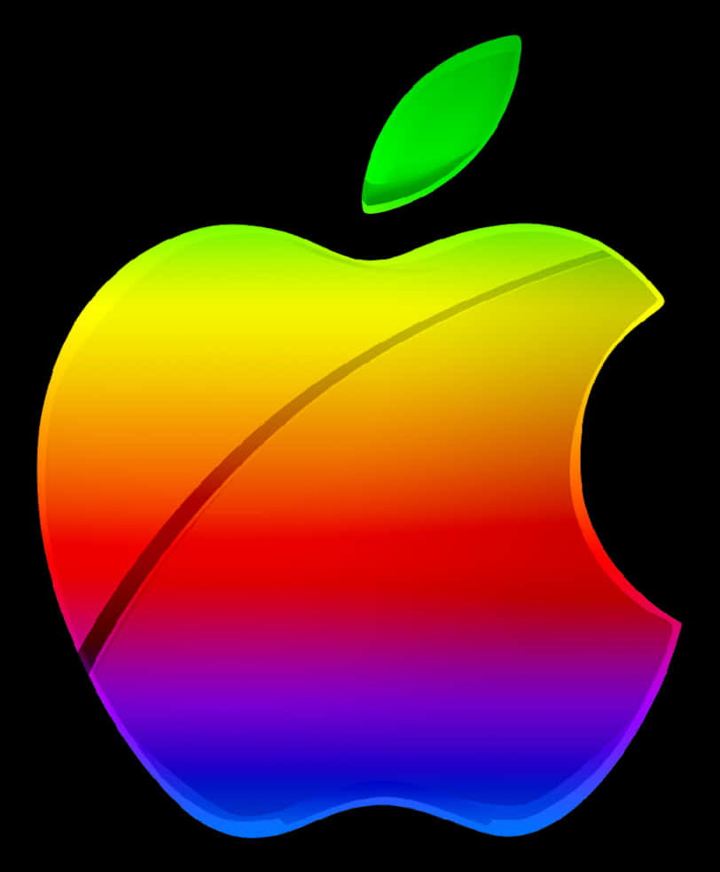 Цветной логотип Apple Обои