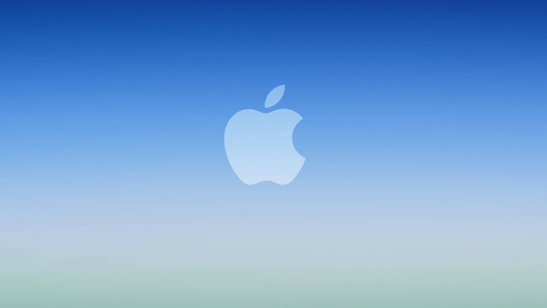 Холодный синий градиент Apple Обои