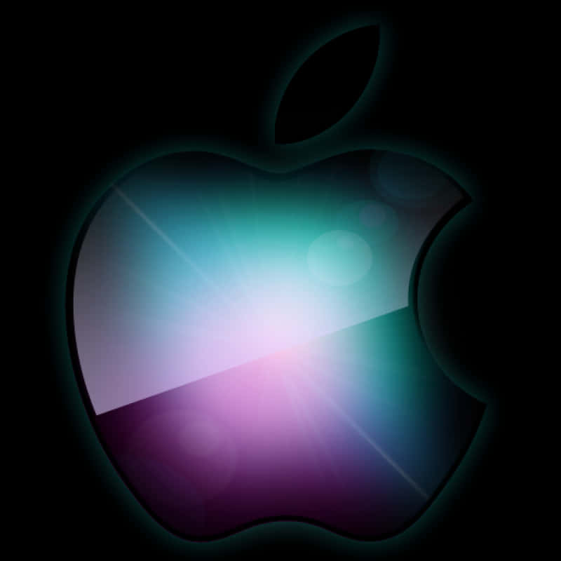 Светящийся логотип Apple Обои