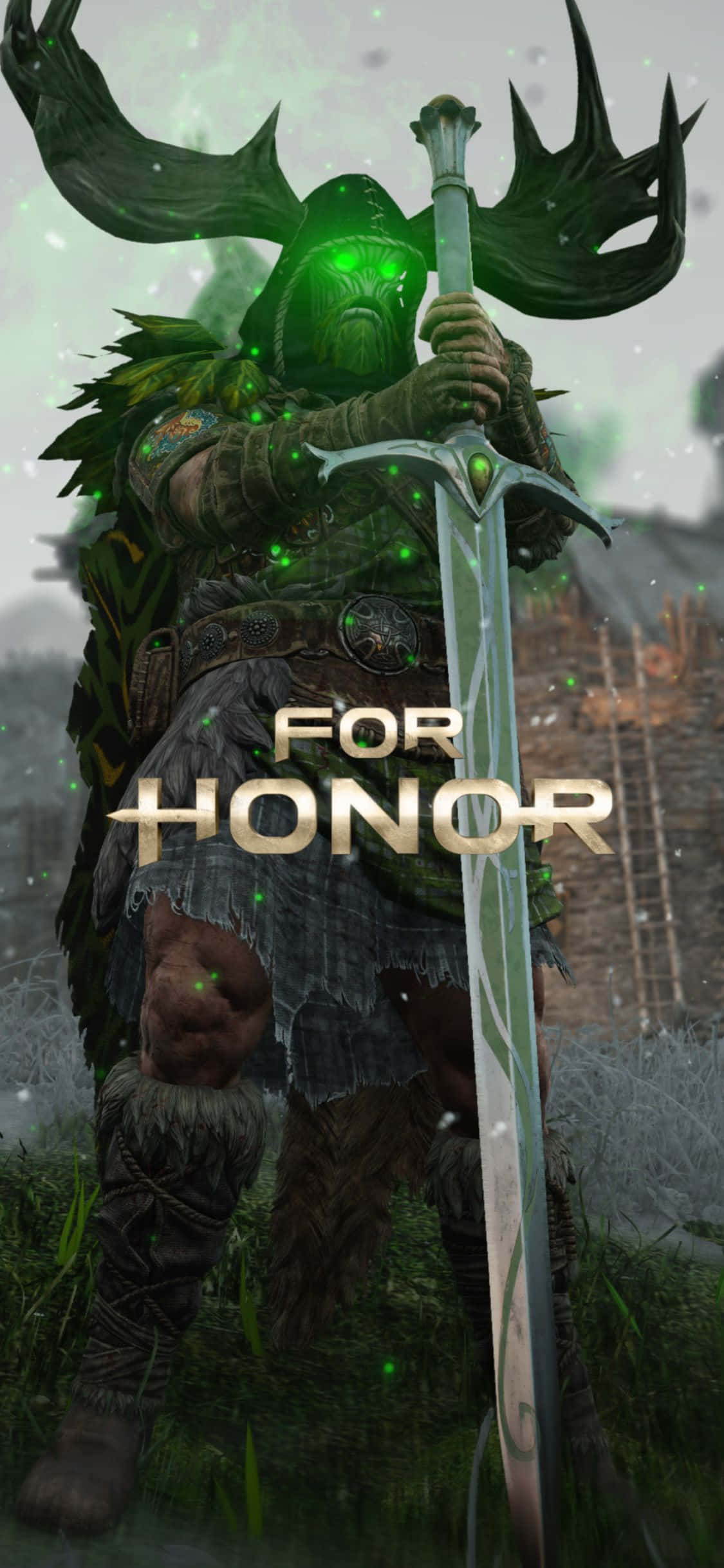Наслаждайтесь новейшим флагманским телефоном Apple и эксклюзивной графикой For Honor с iPhone Xs. Обои