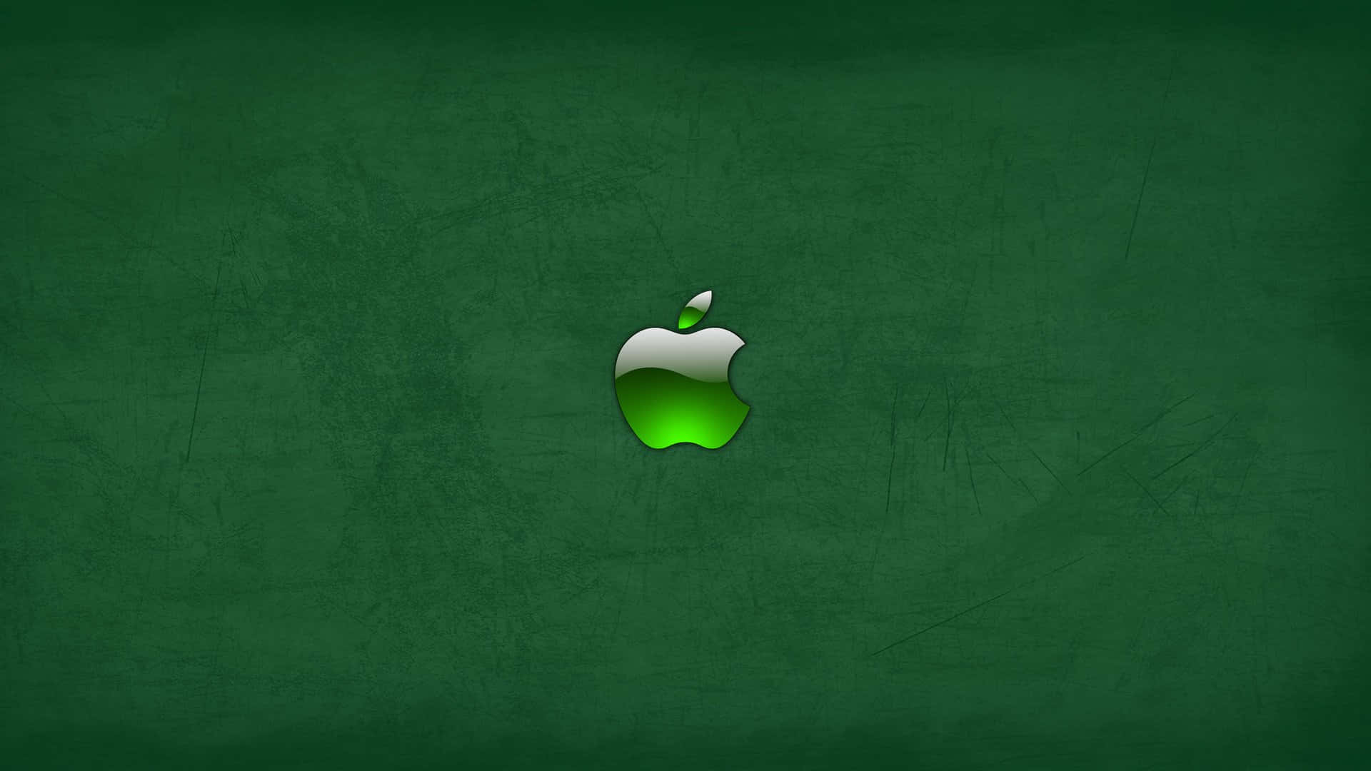 Темно-зеленый фон Apple с логотипом HD Обои
