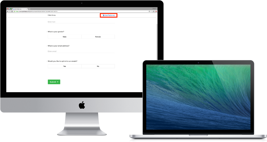 Apple iMac и MacBook с графикой на экранах Обои