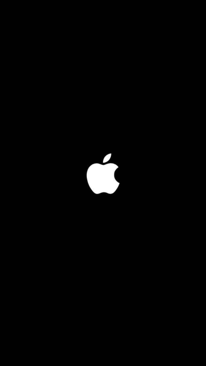 логотип Apple на черном фоне Обои