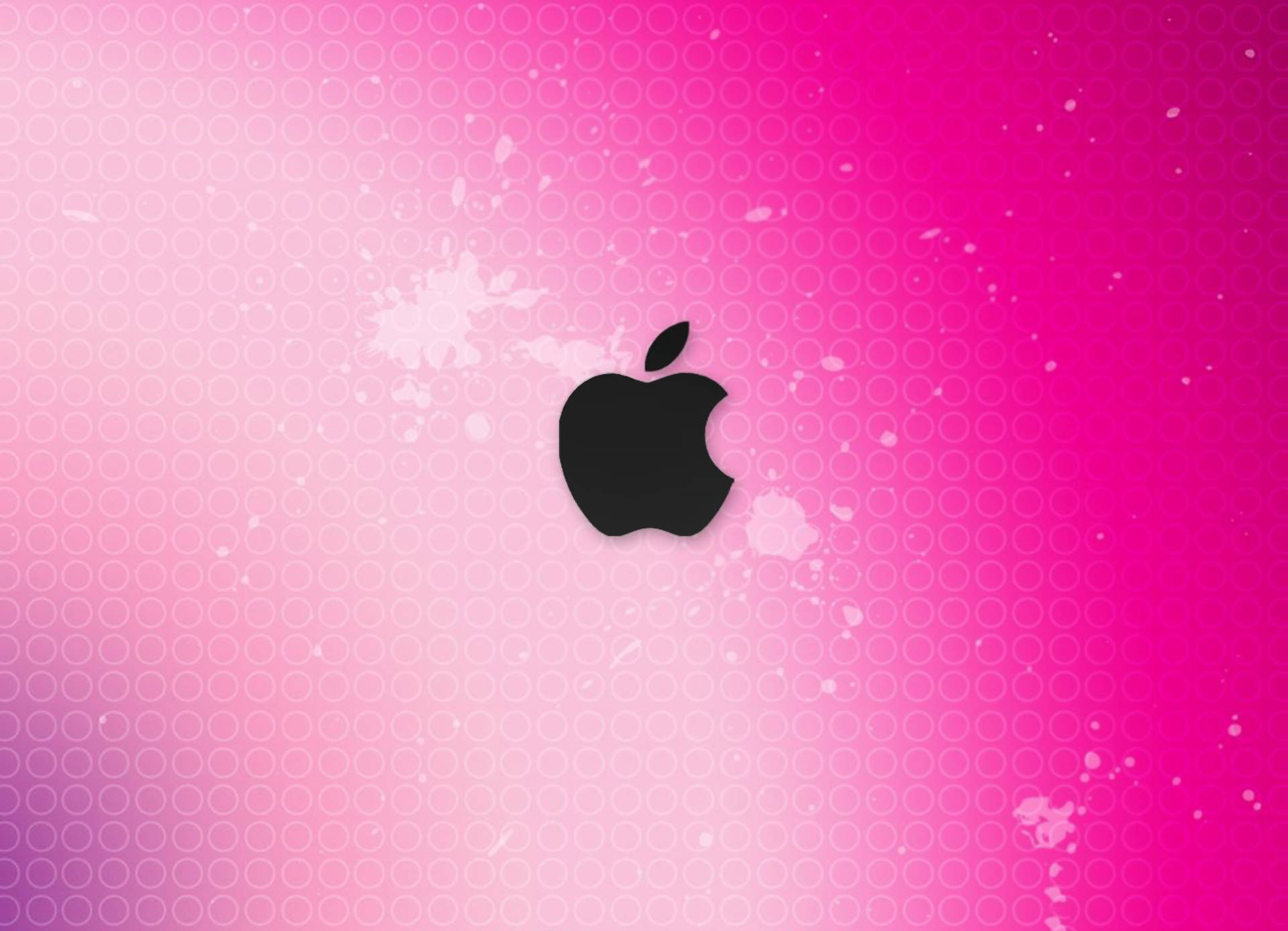Милый розовый логотип Apple Обои