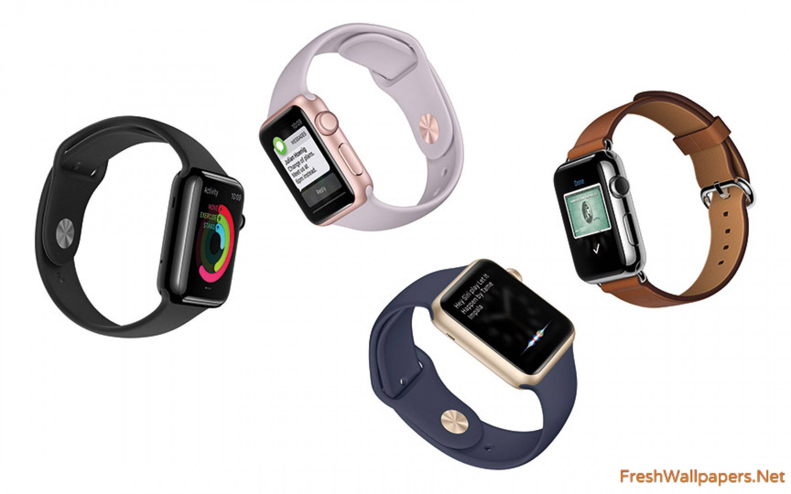 Захватывающие Apple Watch на витрине Обои