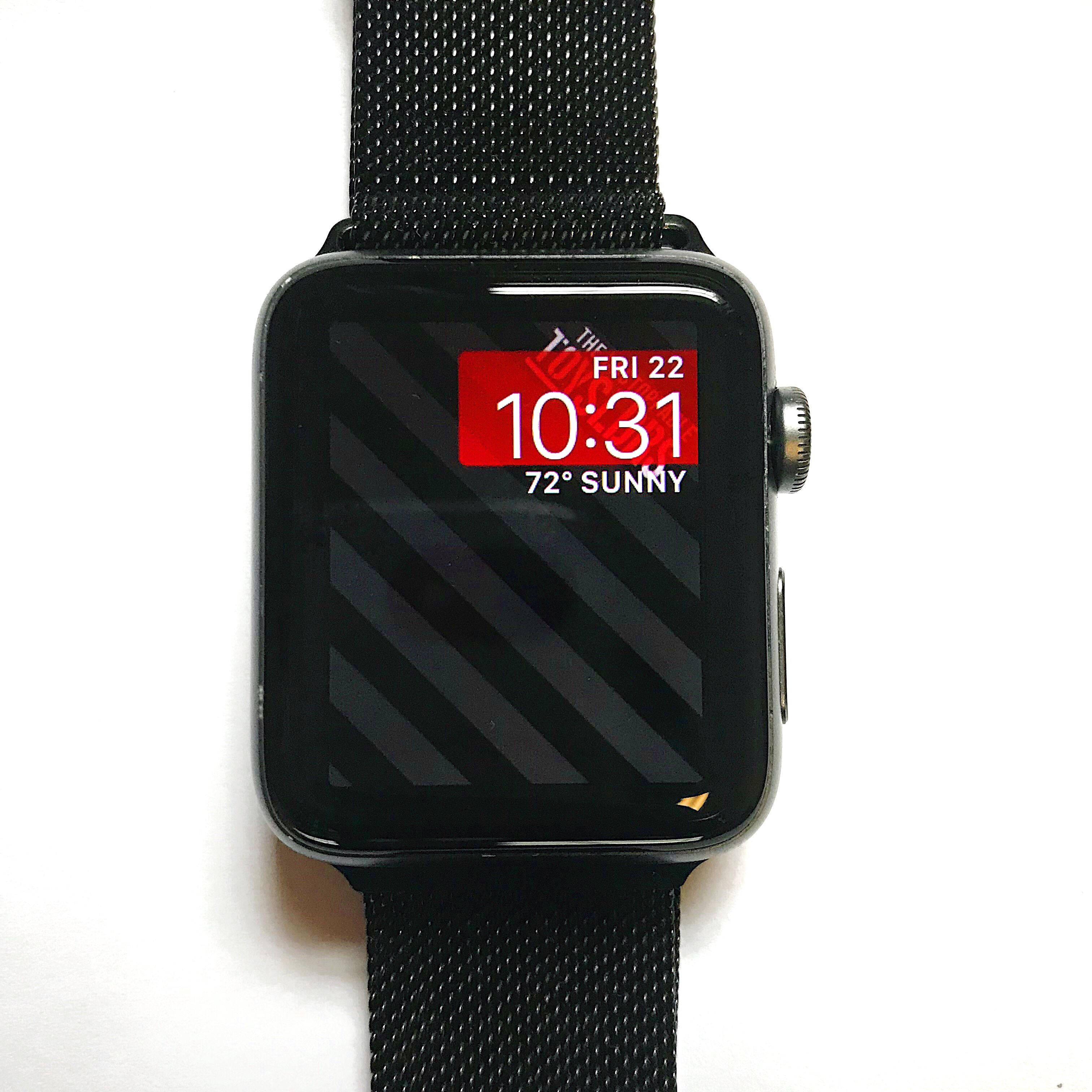 Apple Watch с металлической сетчатой отделкой Обои