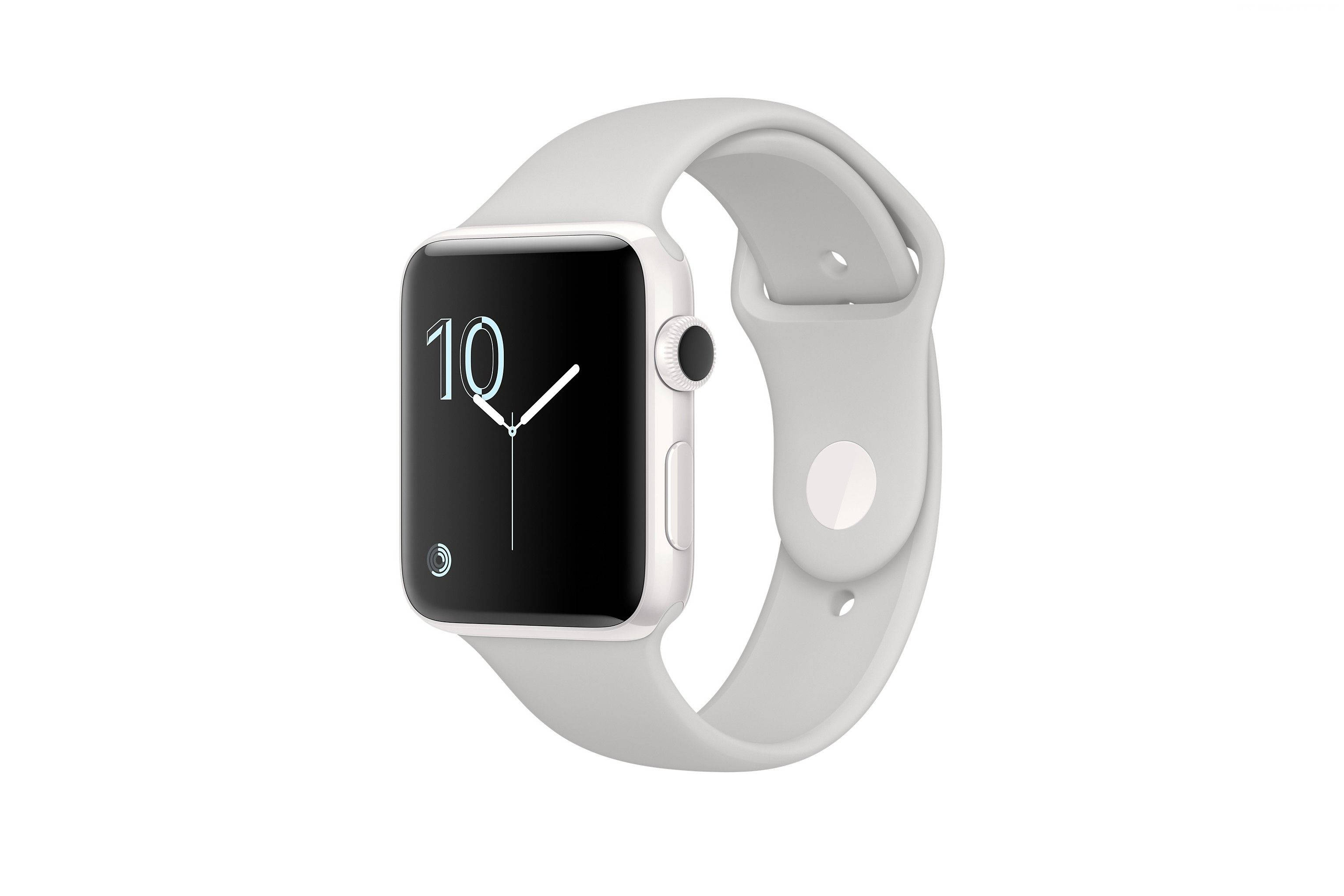 Apple Watch с чистым белым безелем Обои